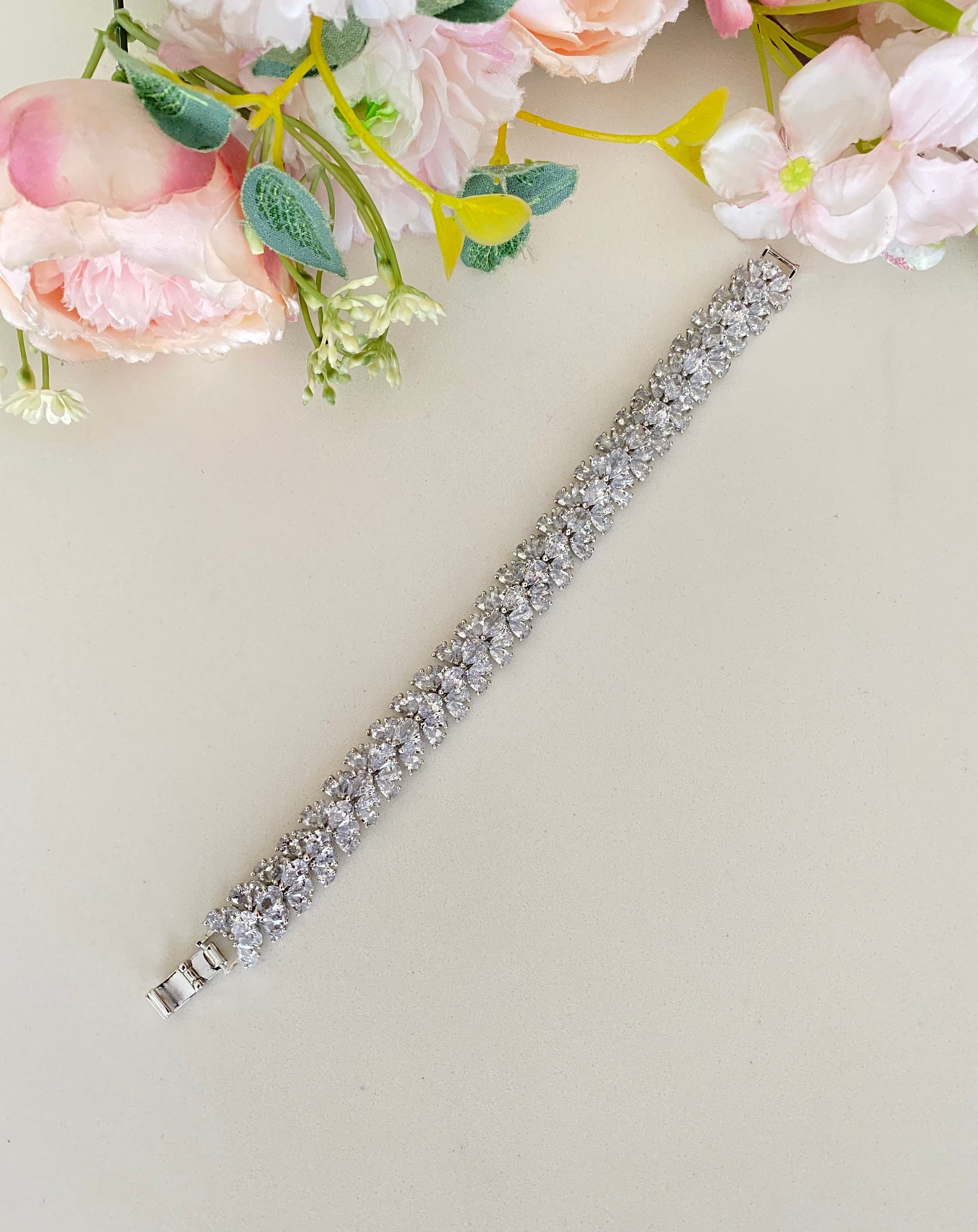 Silver Plated Diamond Bracelet