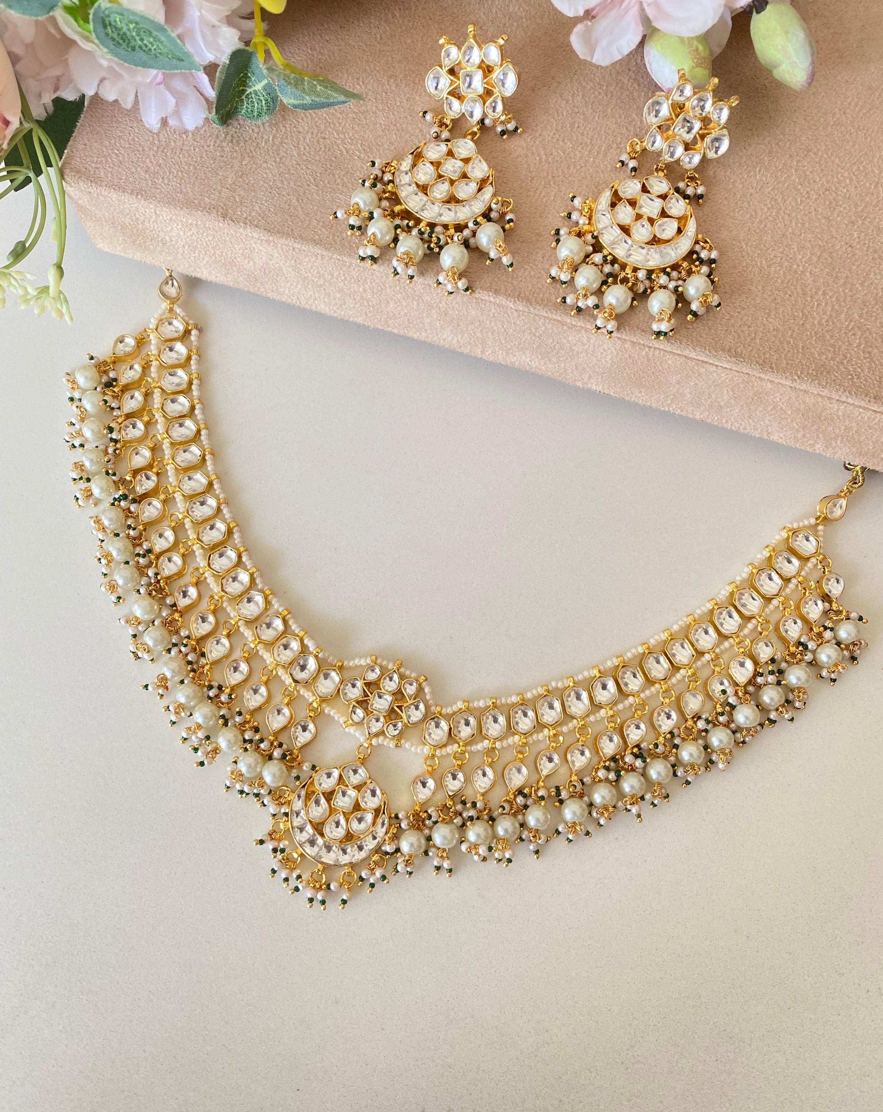 Kundan Gold plated Necklace Set