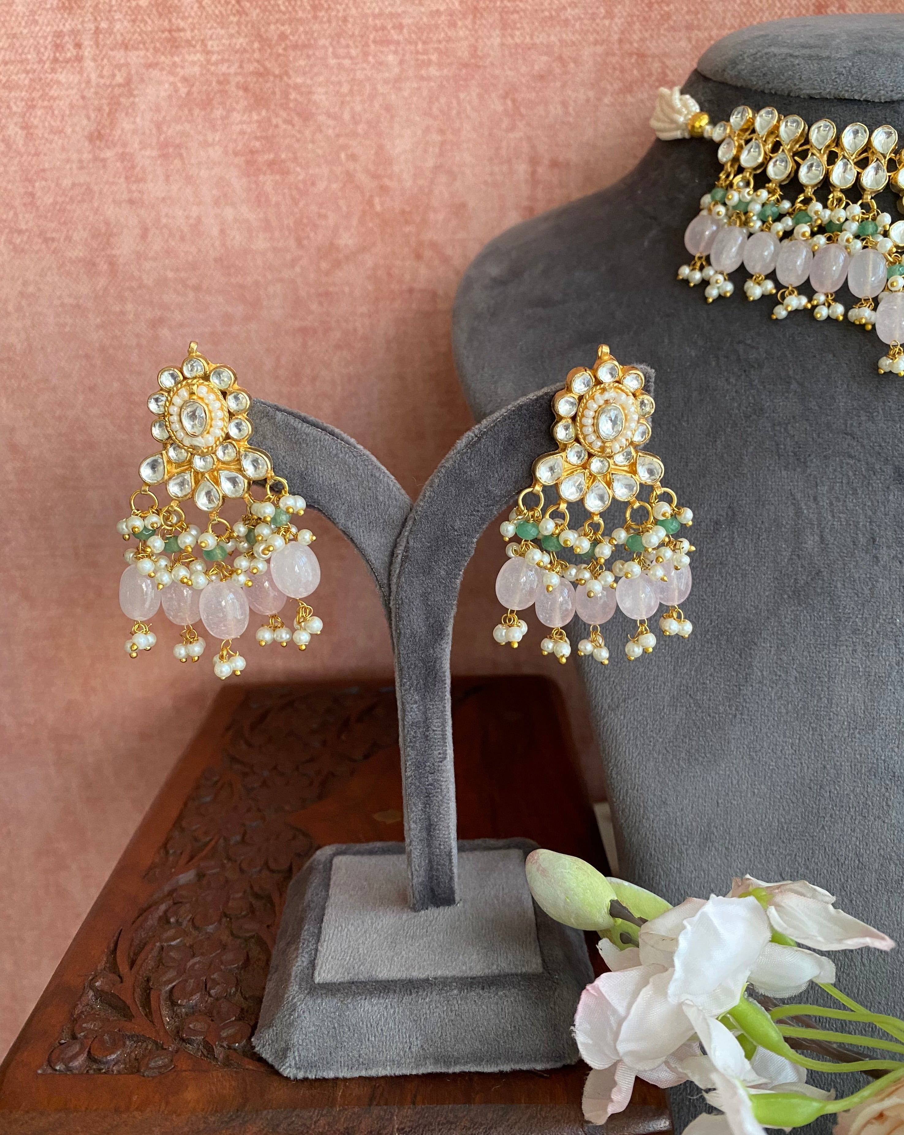 Gold plated Kundan Choker set