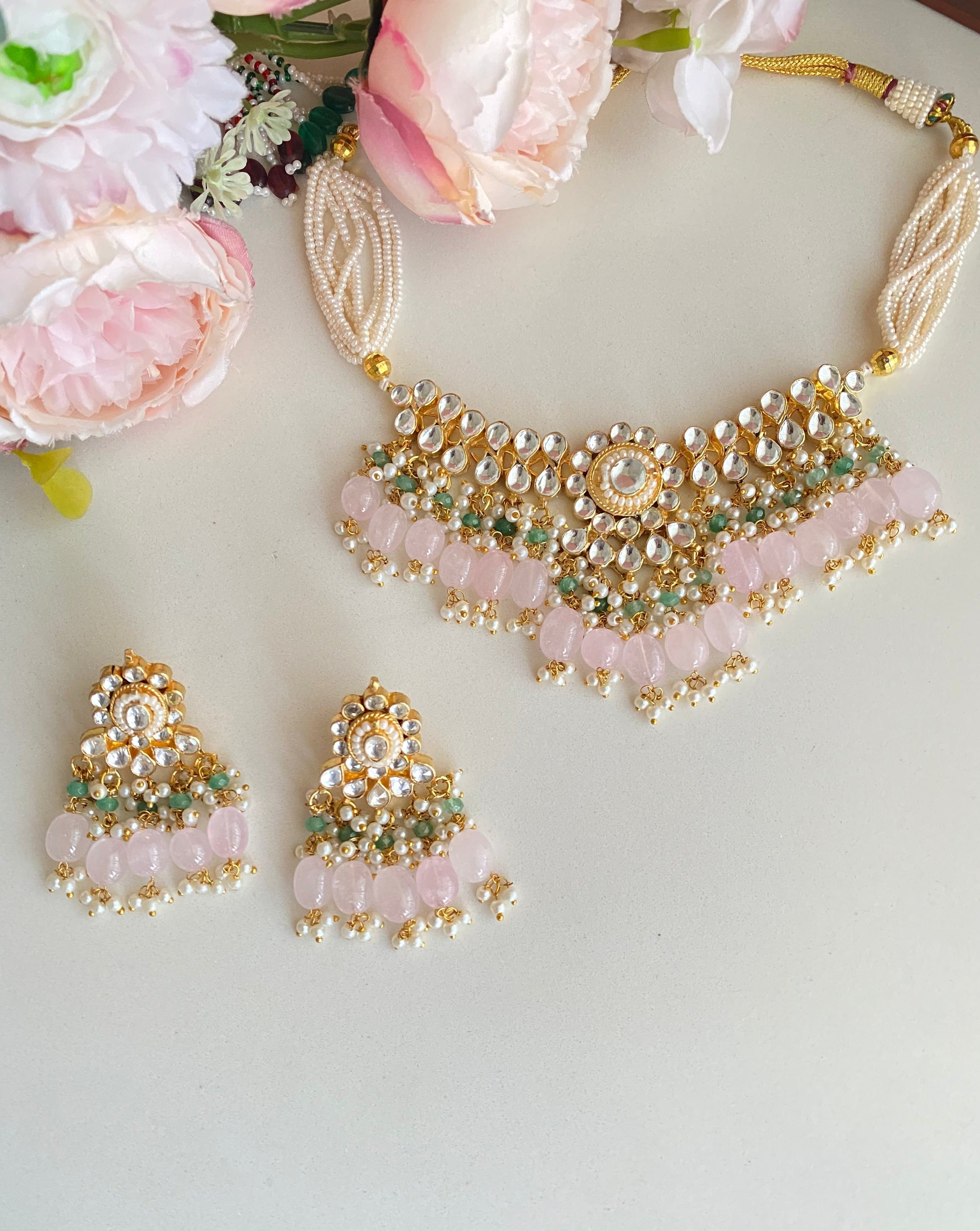 Gold plated Kundan Choker set