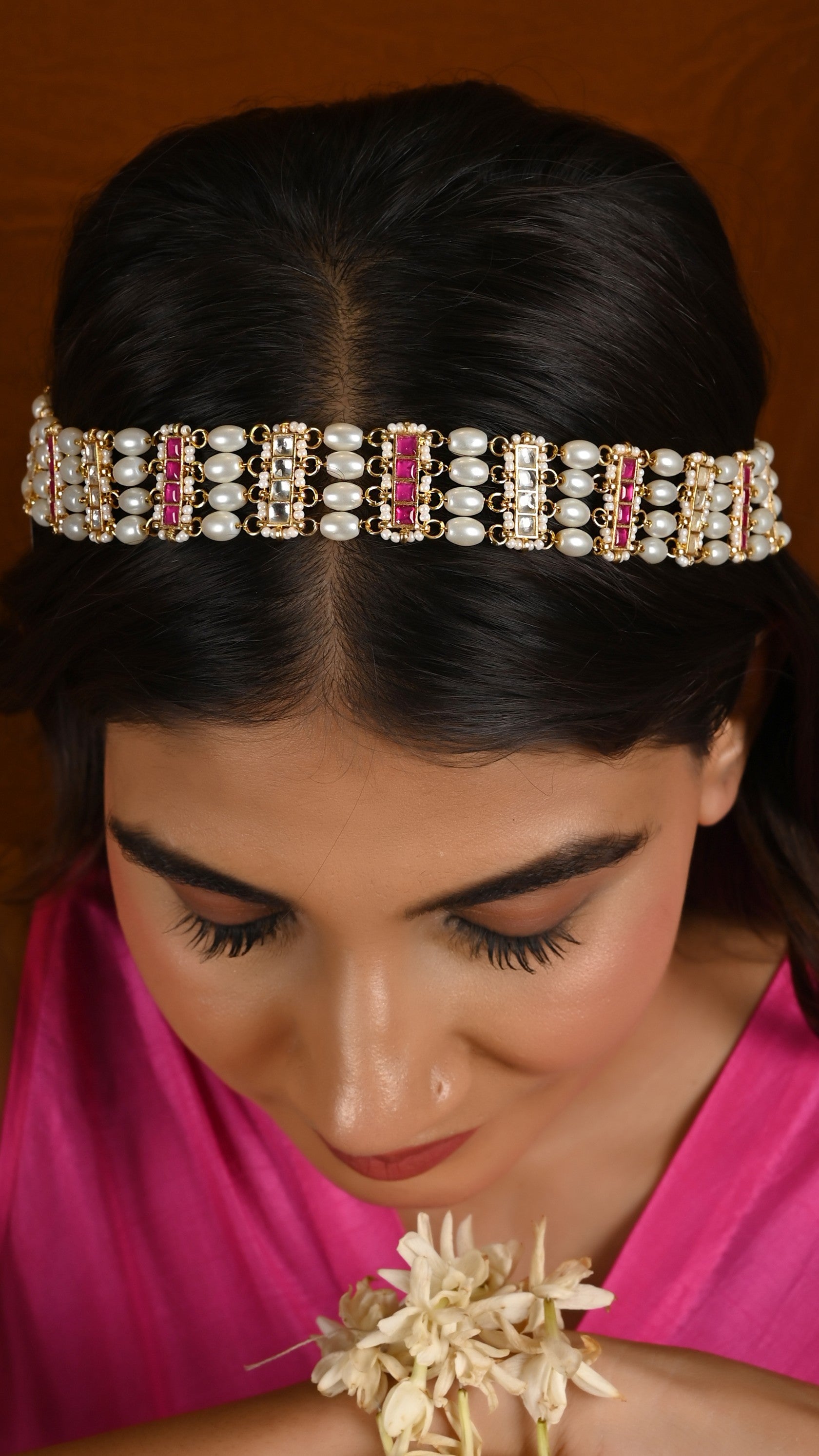 Gold plated Kundan Sheeshphool
