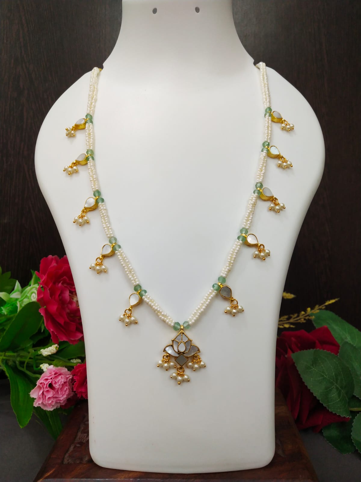 Mother Of Pearl Long Necklace