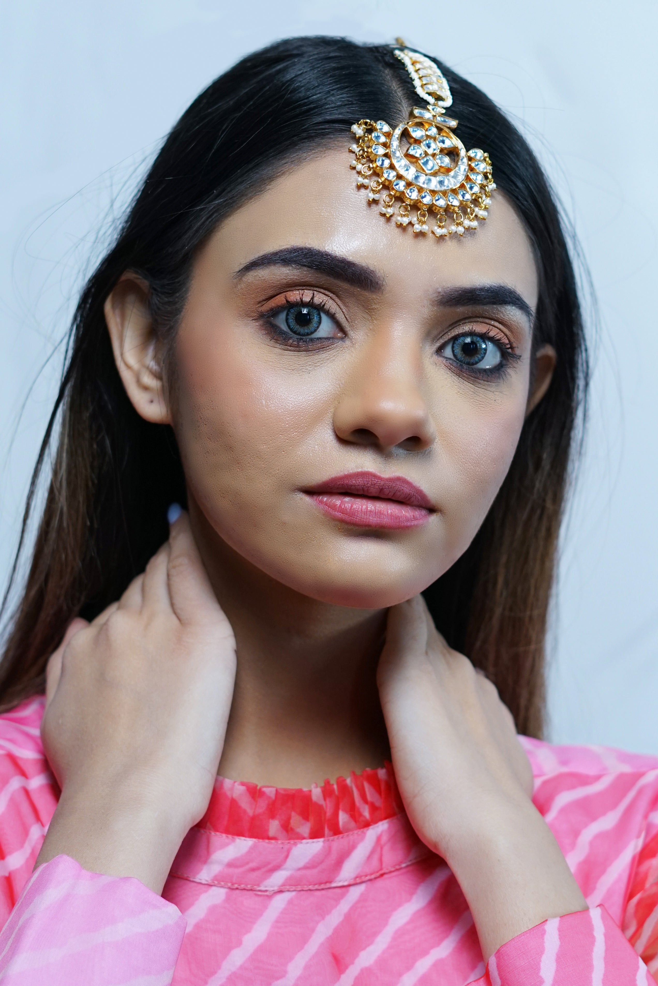 Gold Plated Kundan Tikka