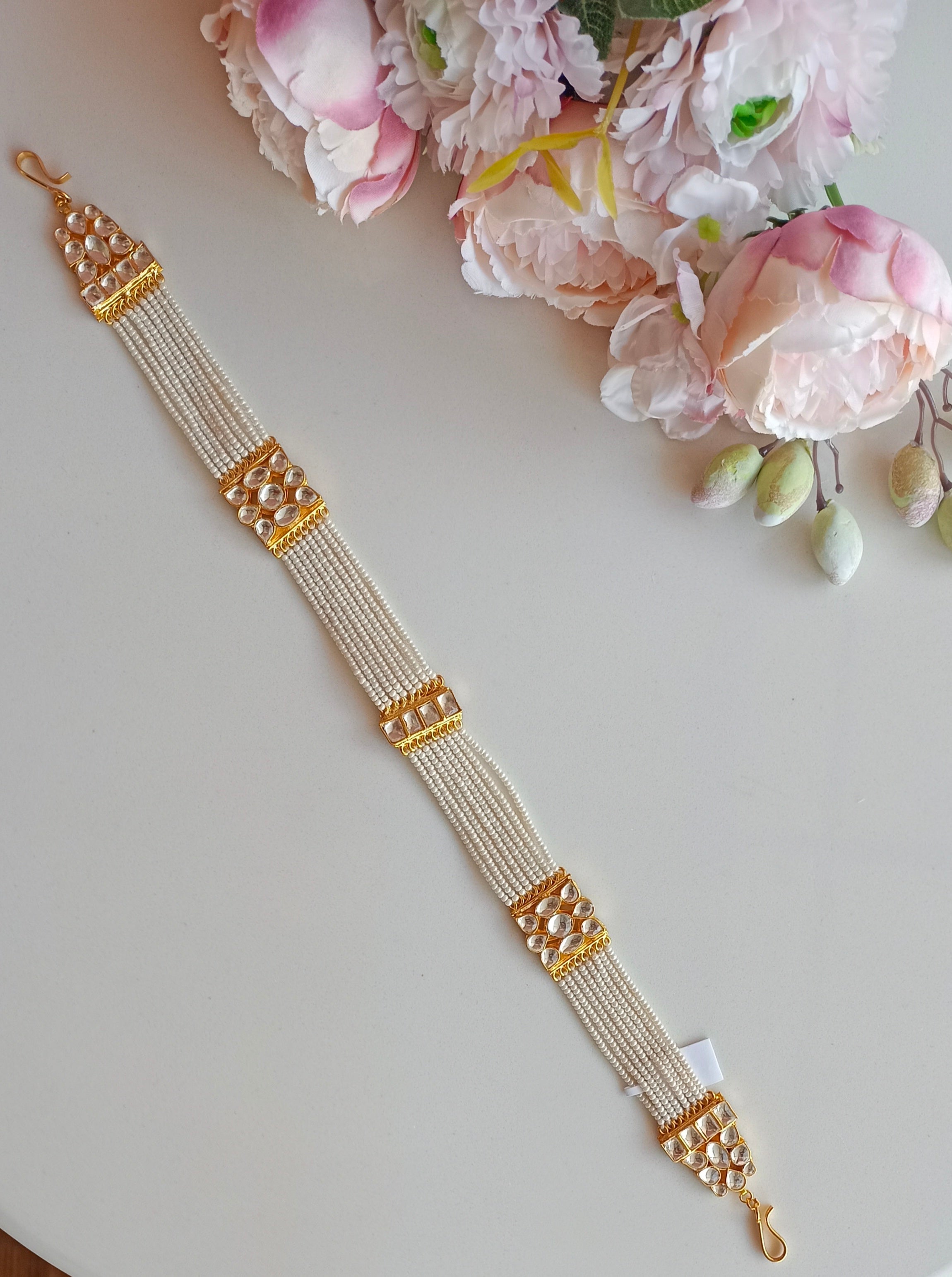 Gold plated Kundan Sheeshphool
