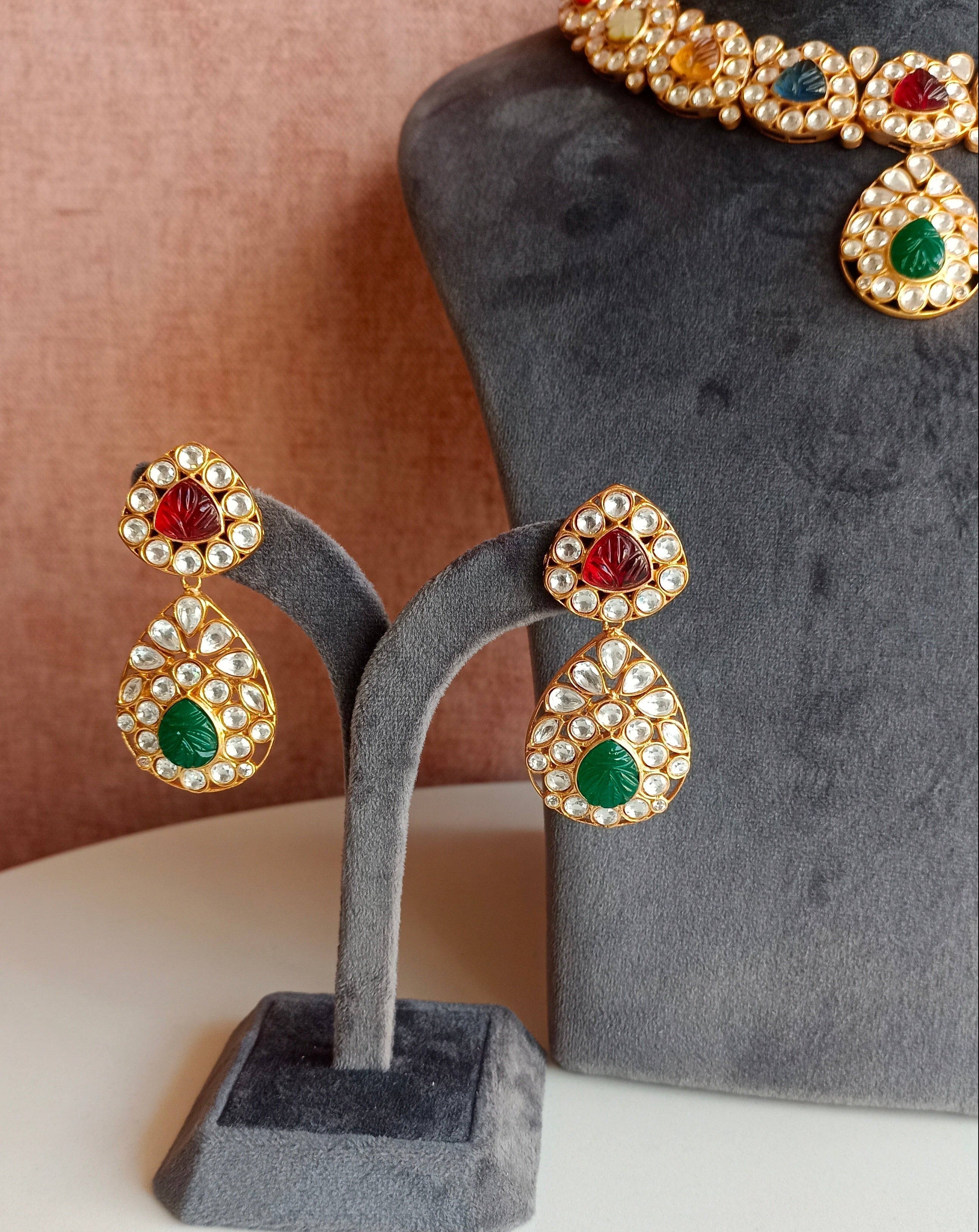Navrattan Necklace set