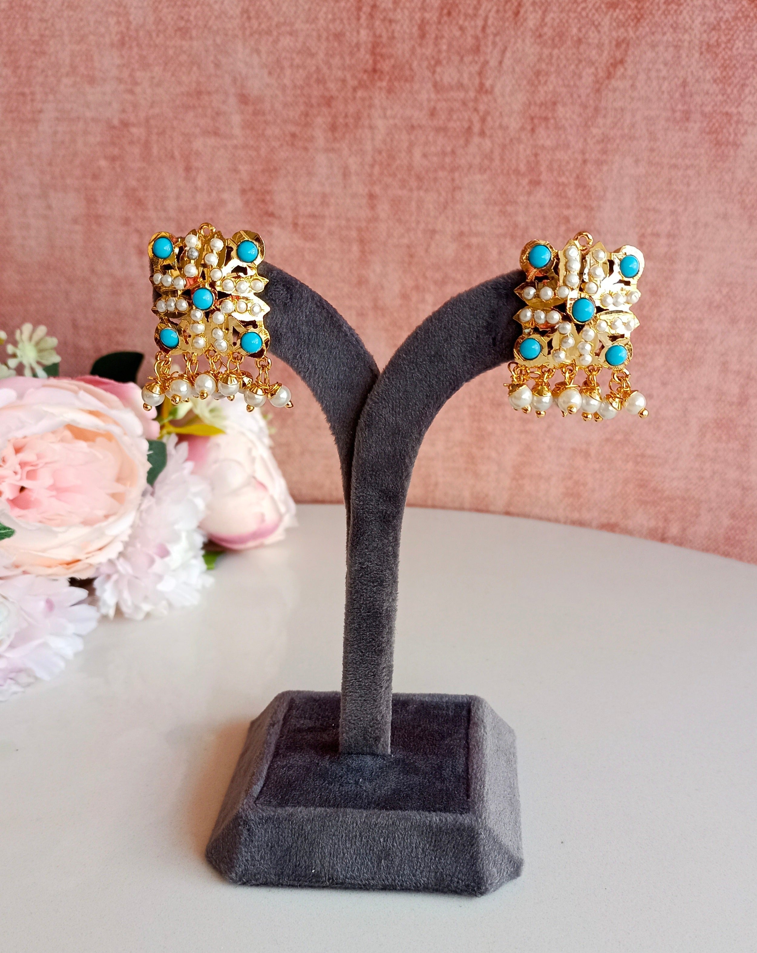 Gold plated Square Stud