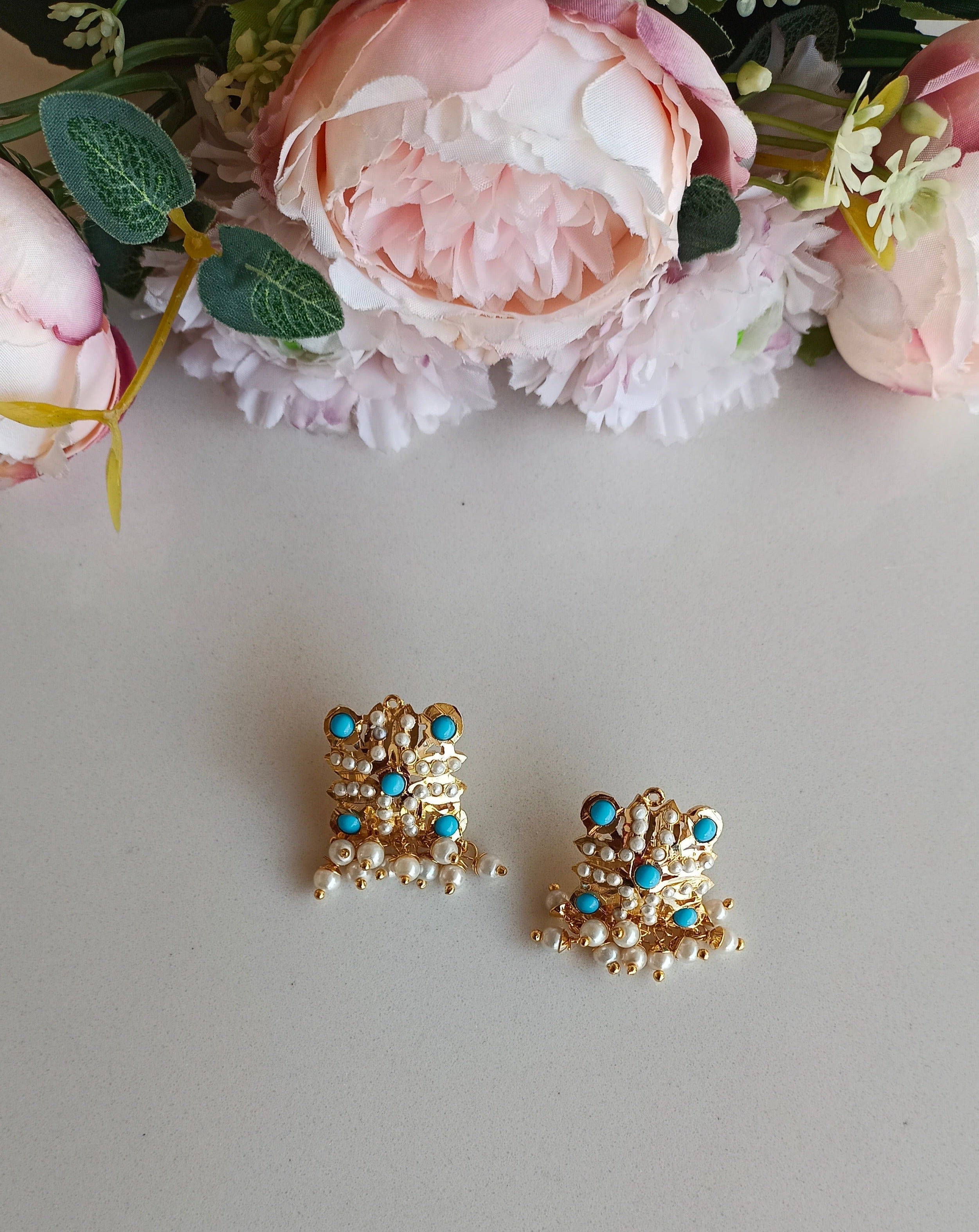 Gold plated Square Stud