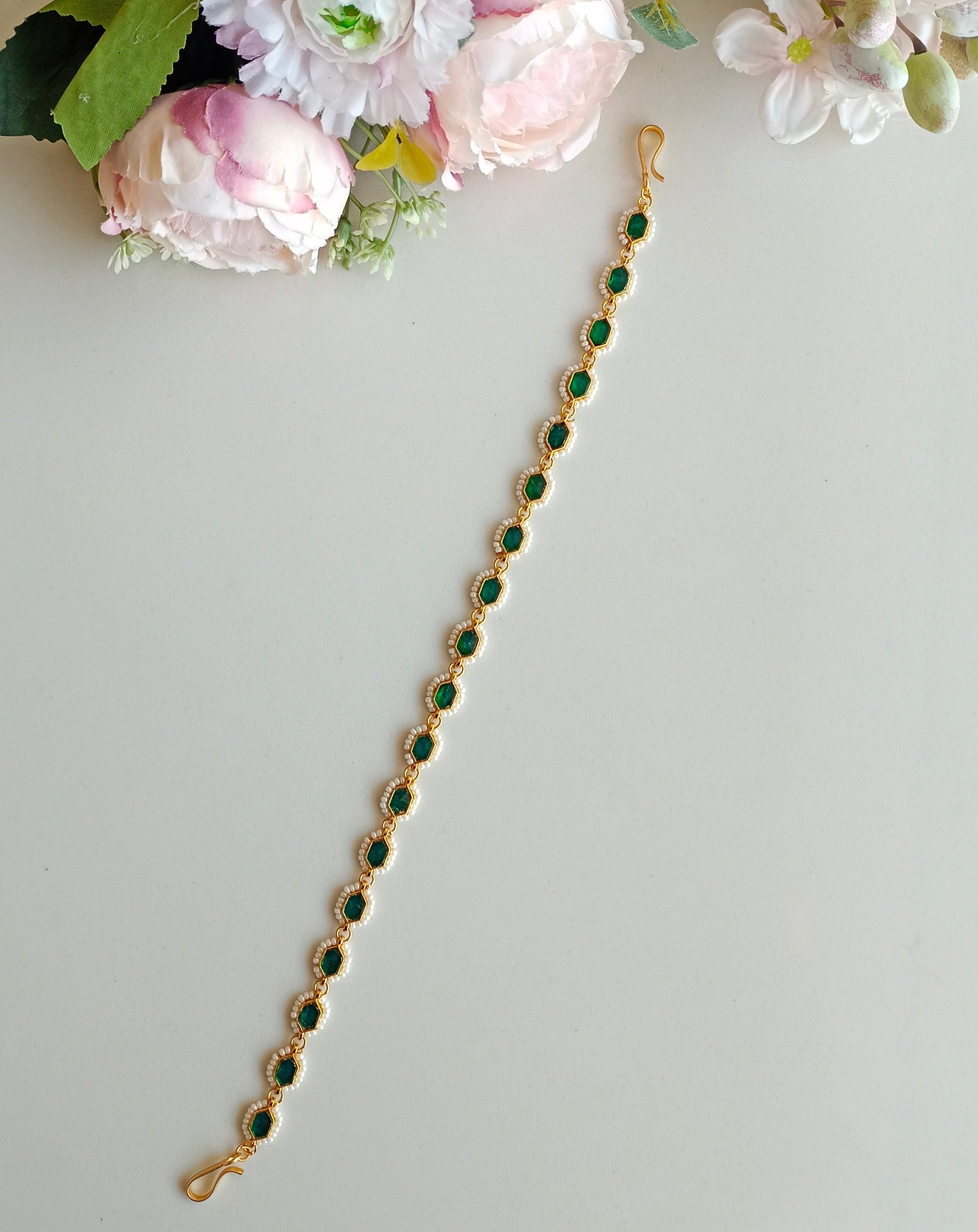 Gold plated Kundan Sheeshphool