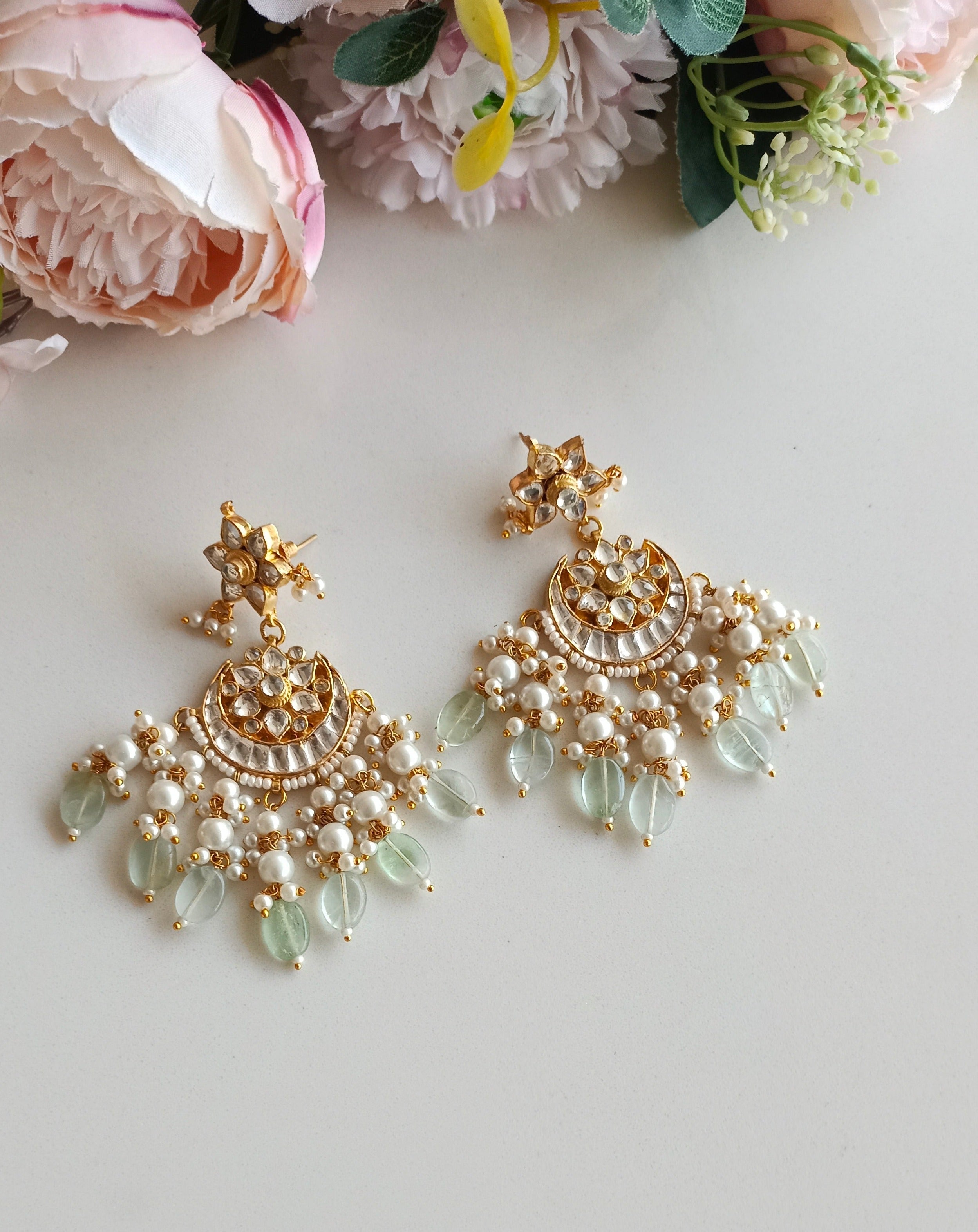 Gold Plated Kundan Earrings