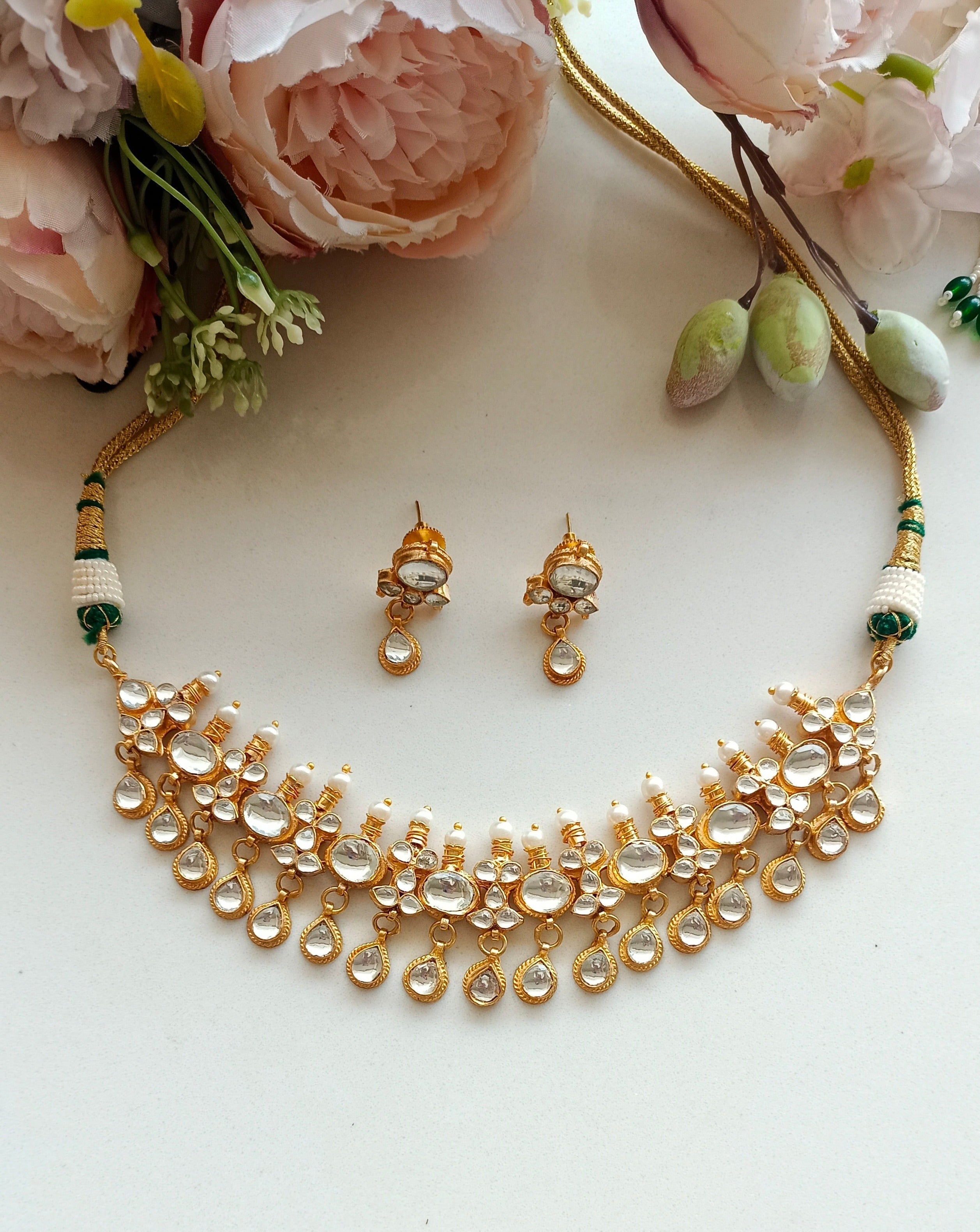 Gold plated Kundan Choker Set