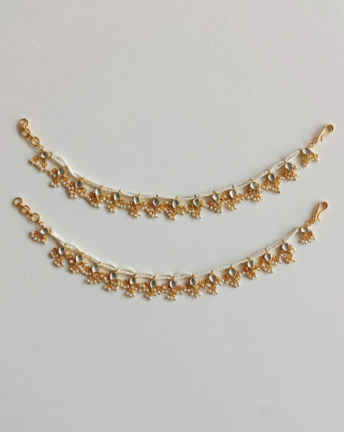 Gold plated Kundan Payal