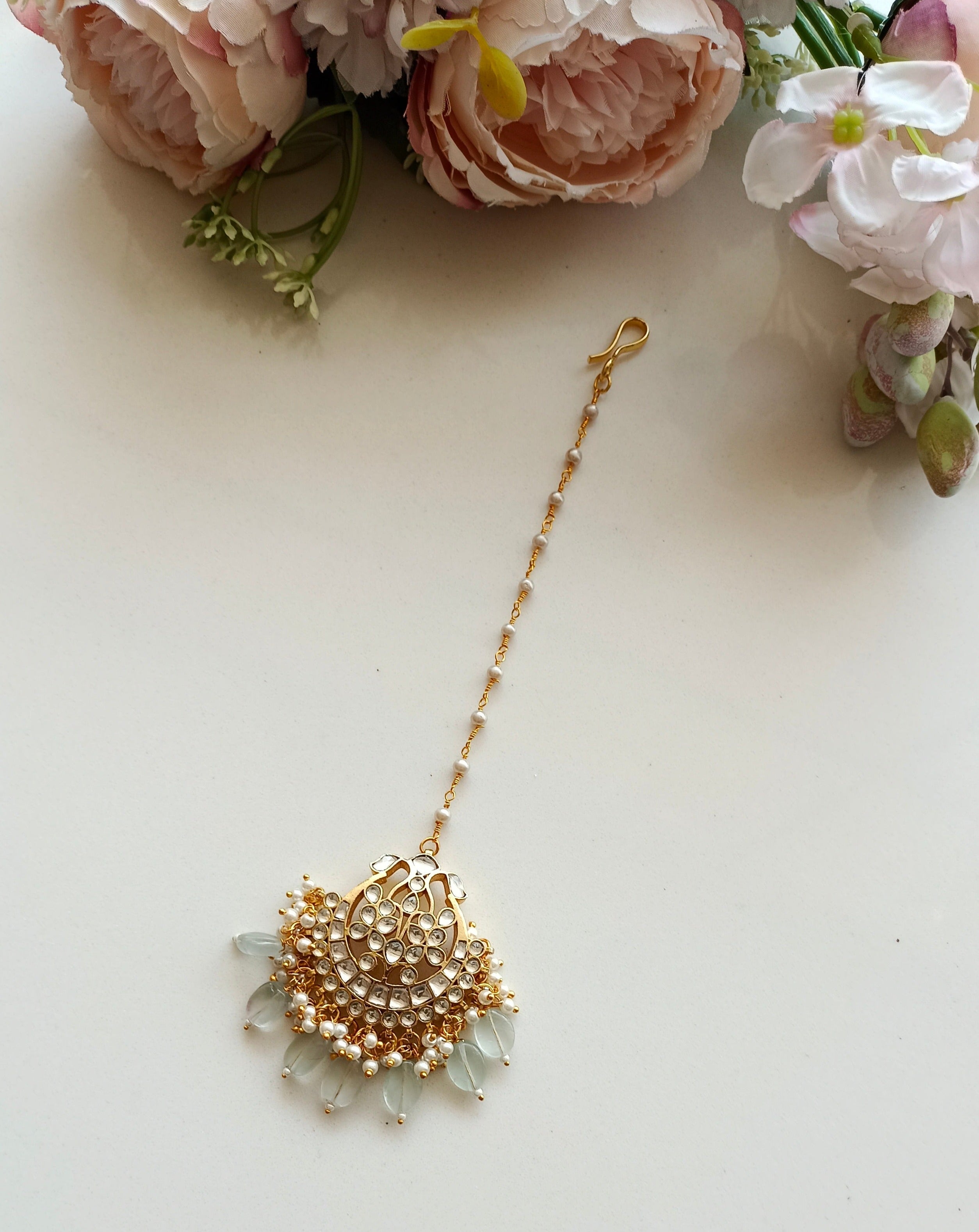 Gold Plated Kundan Tikka