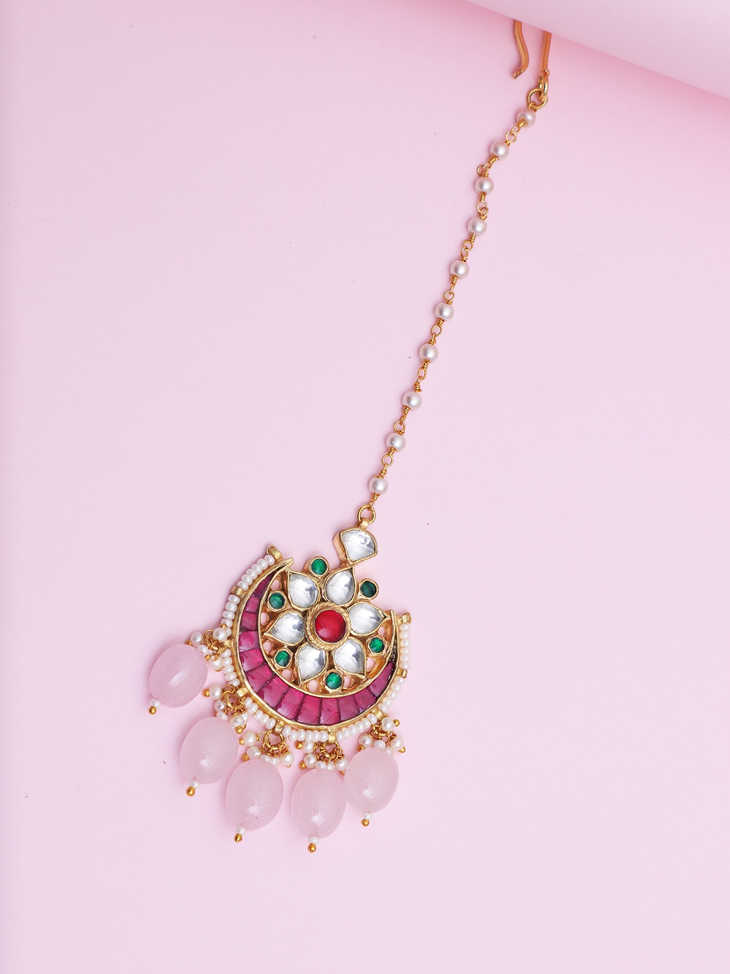 Gold Plated Kundan Tikka