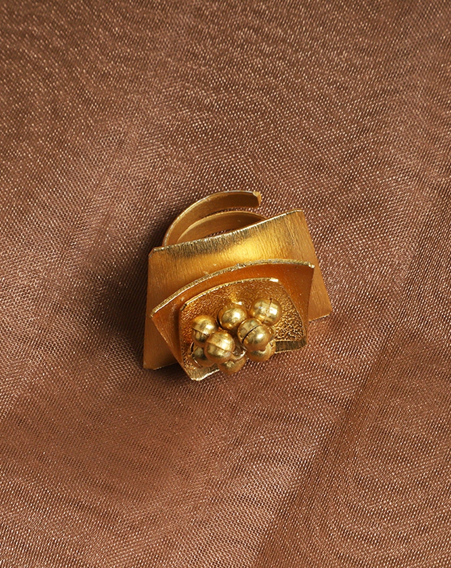 Gold plated Square Ring