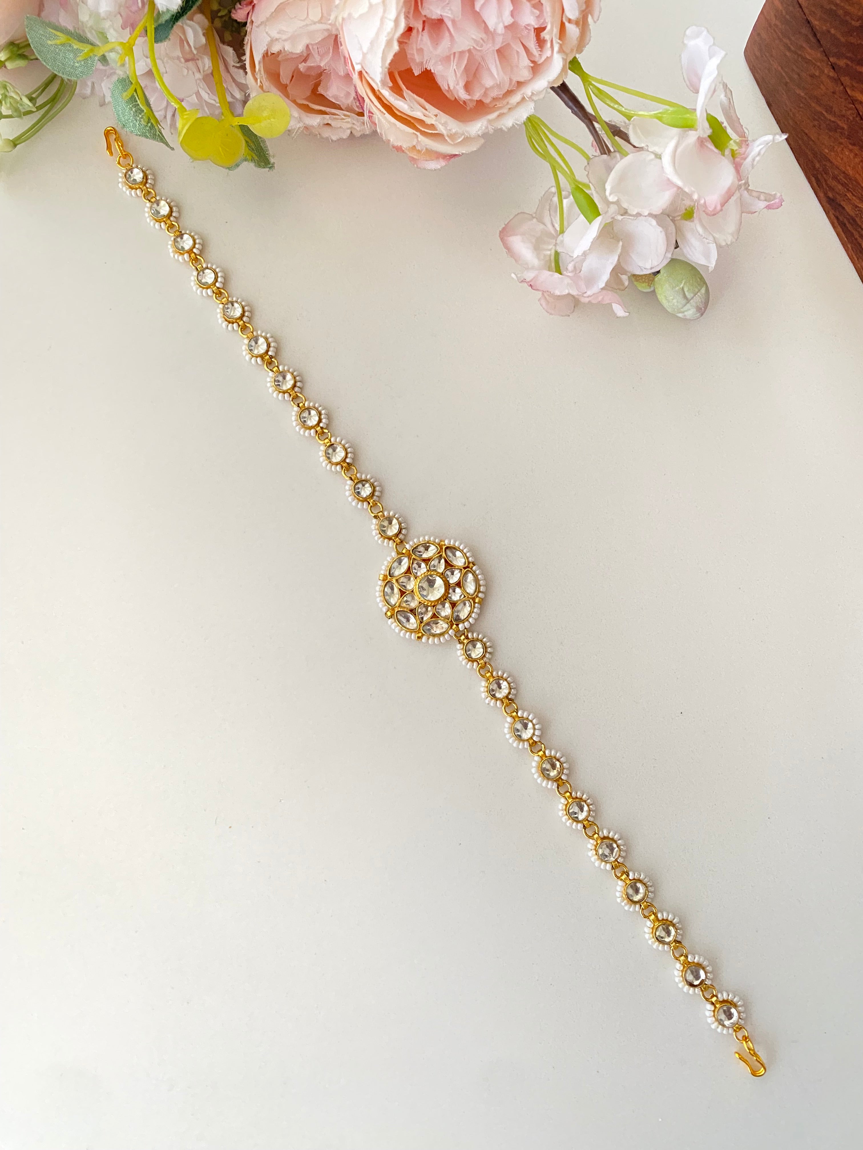 Gold plated Kundan sheeshphool