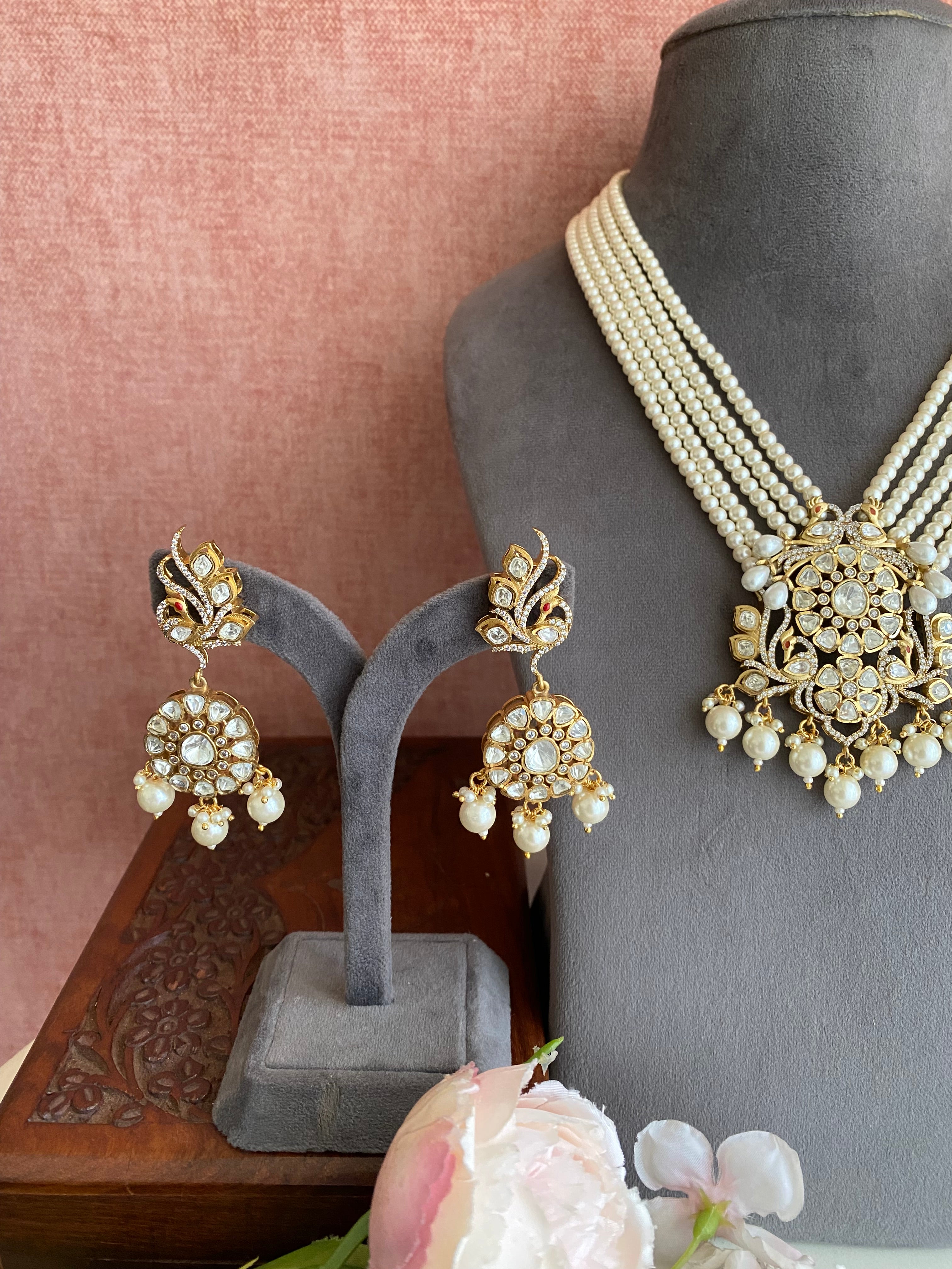 Moissanite Necklace Set