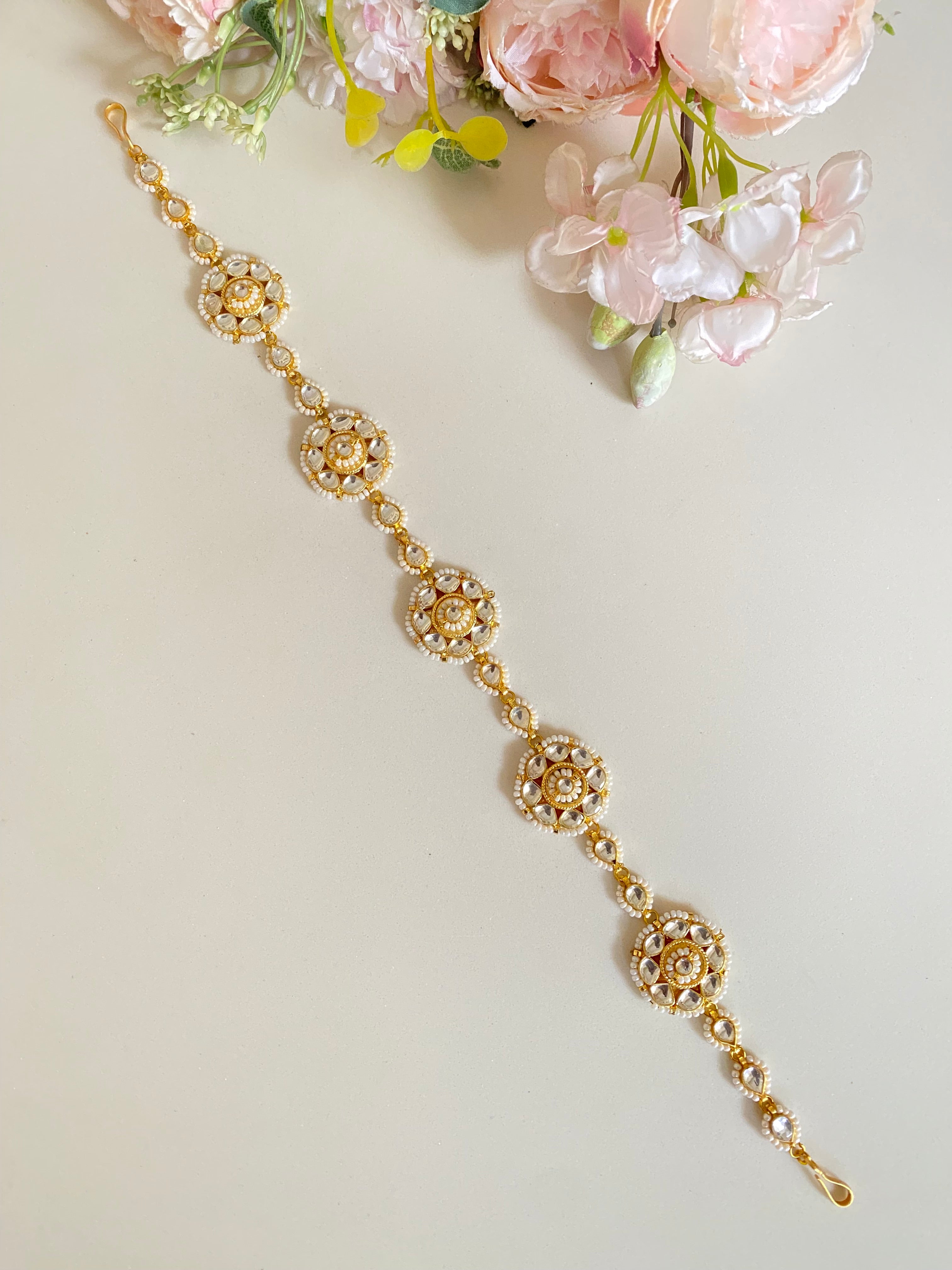 Gold plated Kundan sheeshphool