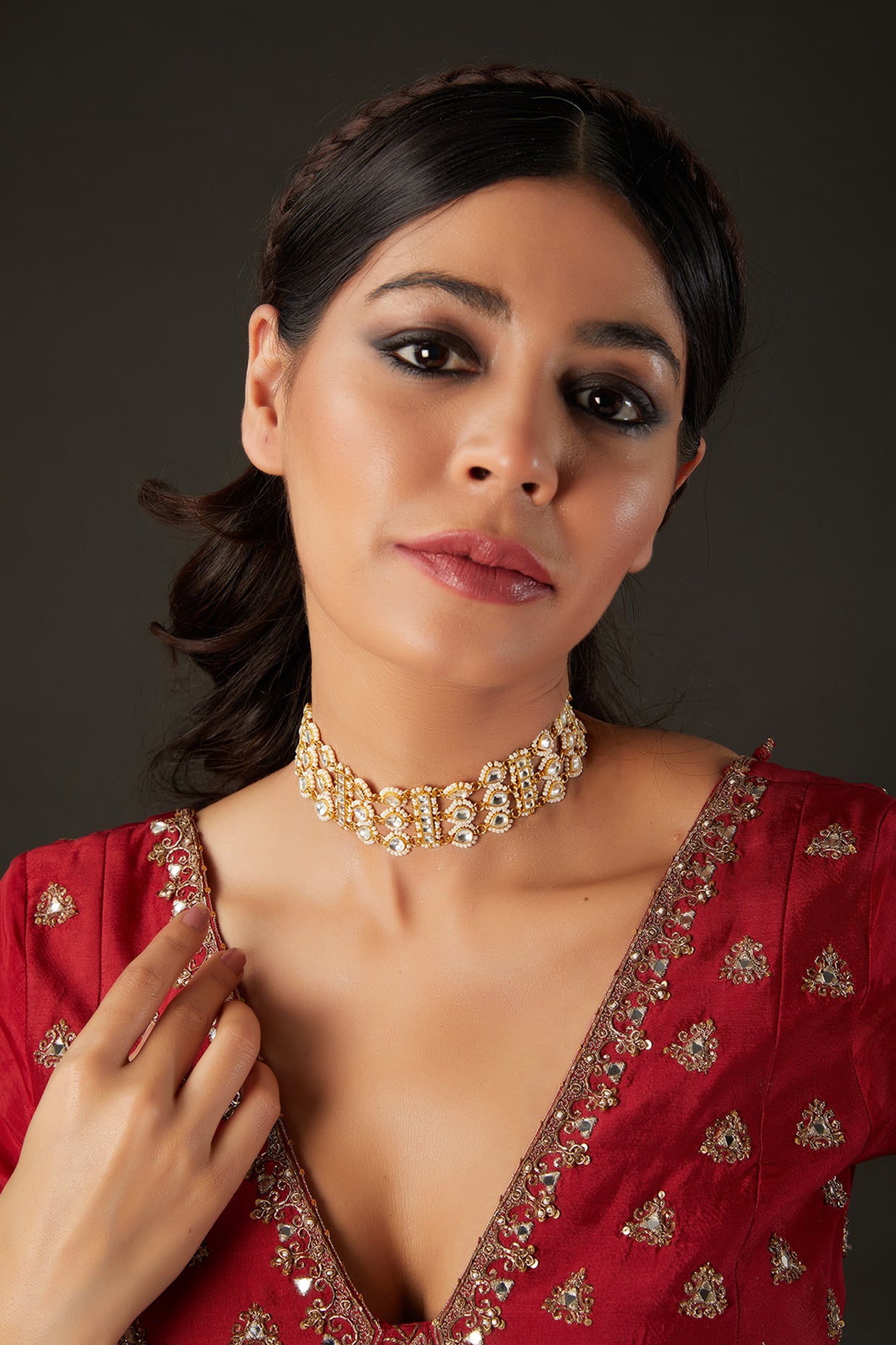 Gold plated Kundan Choker