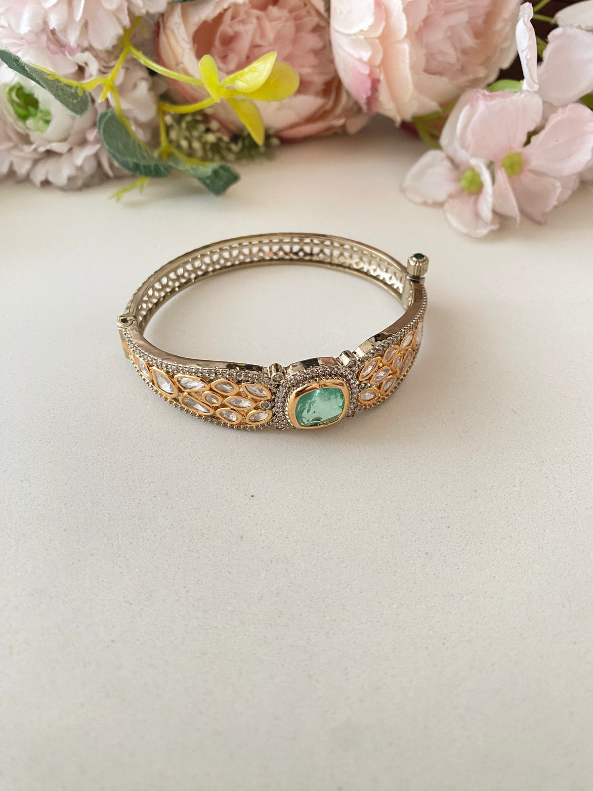 Gold plated Moissanite Bracelet