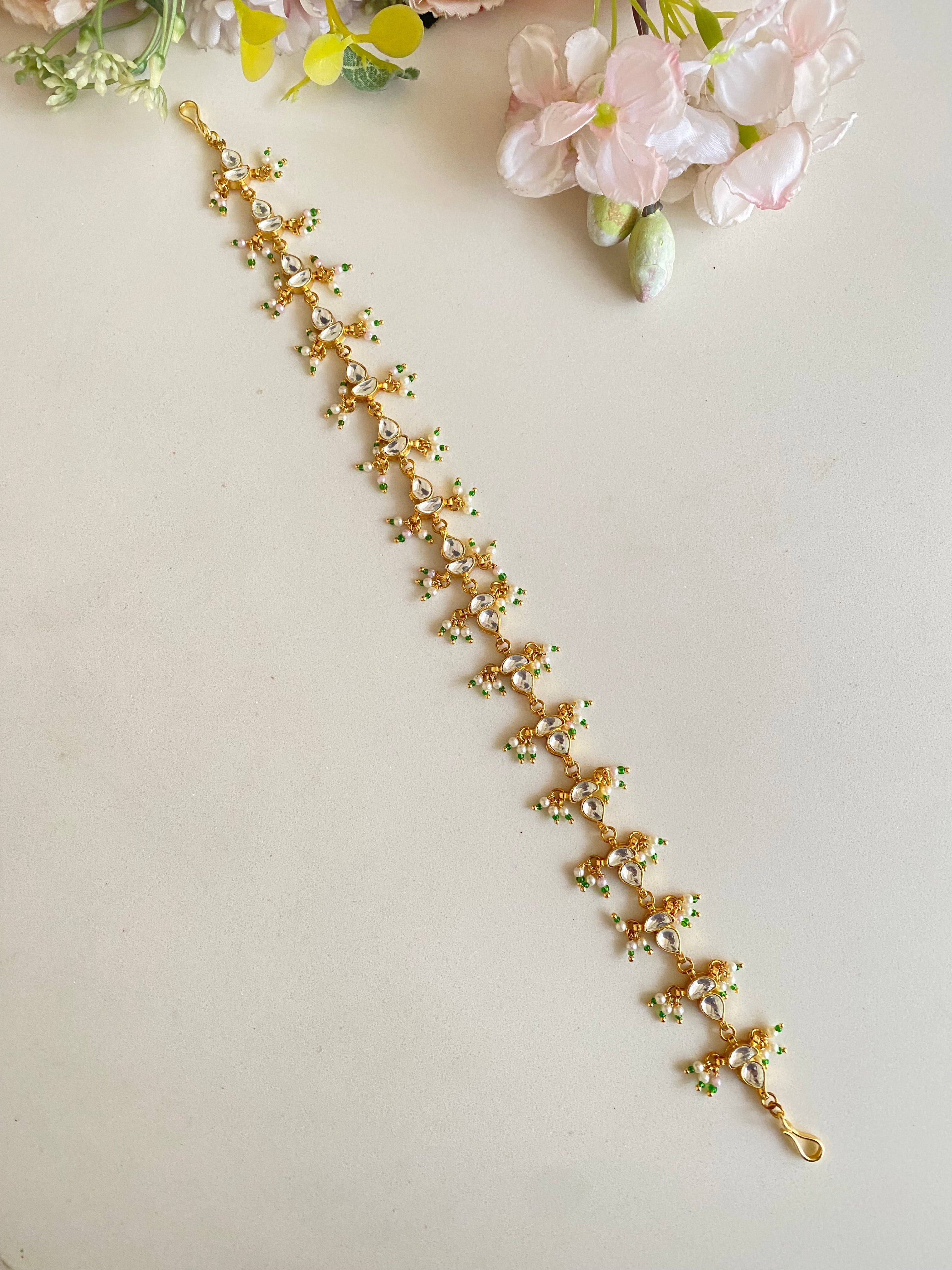 Gold plated Kundan sheeshphool