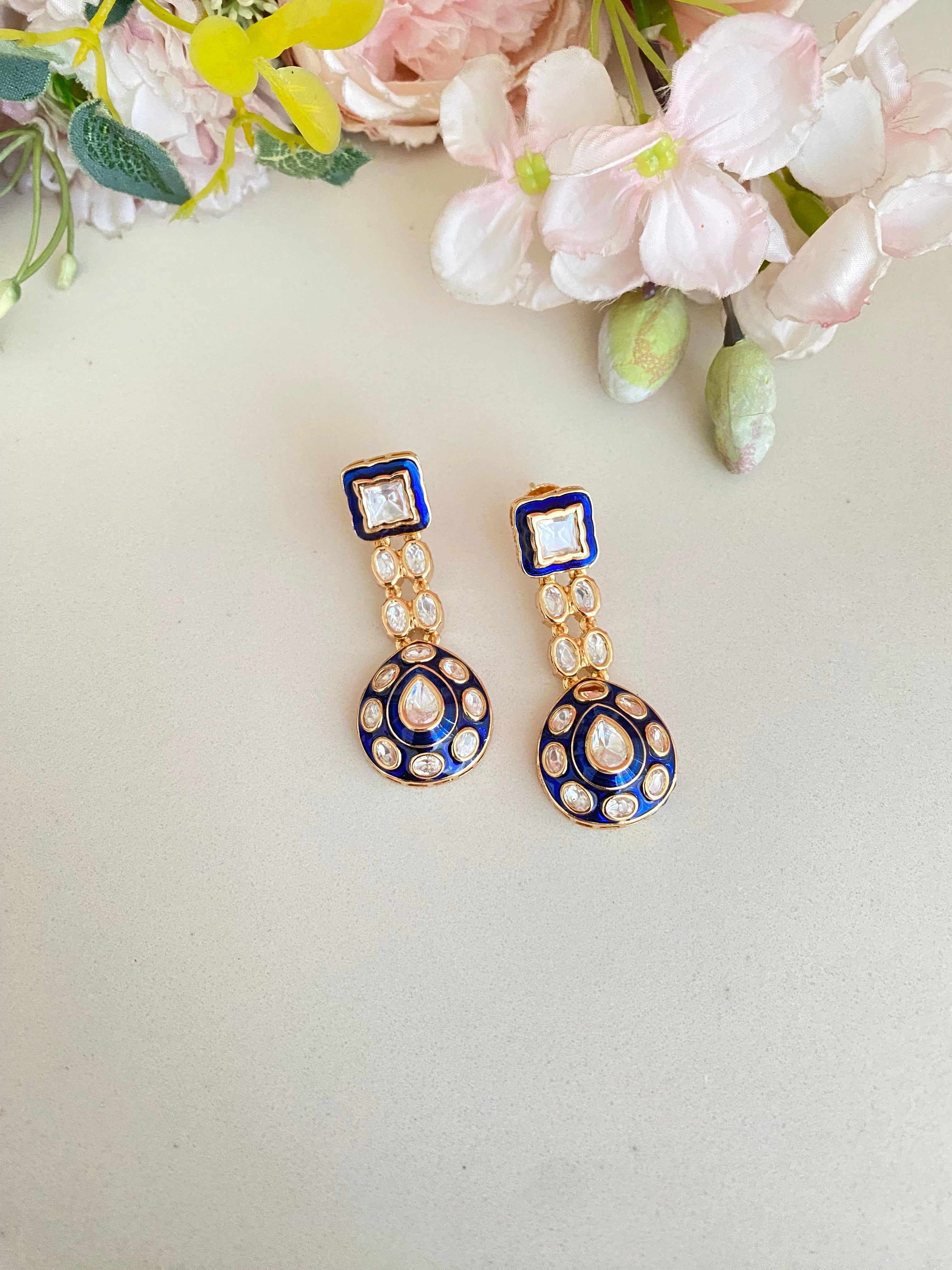 Meena Polki earrings