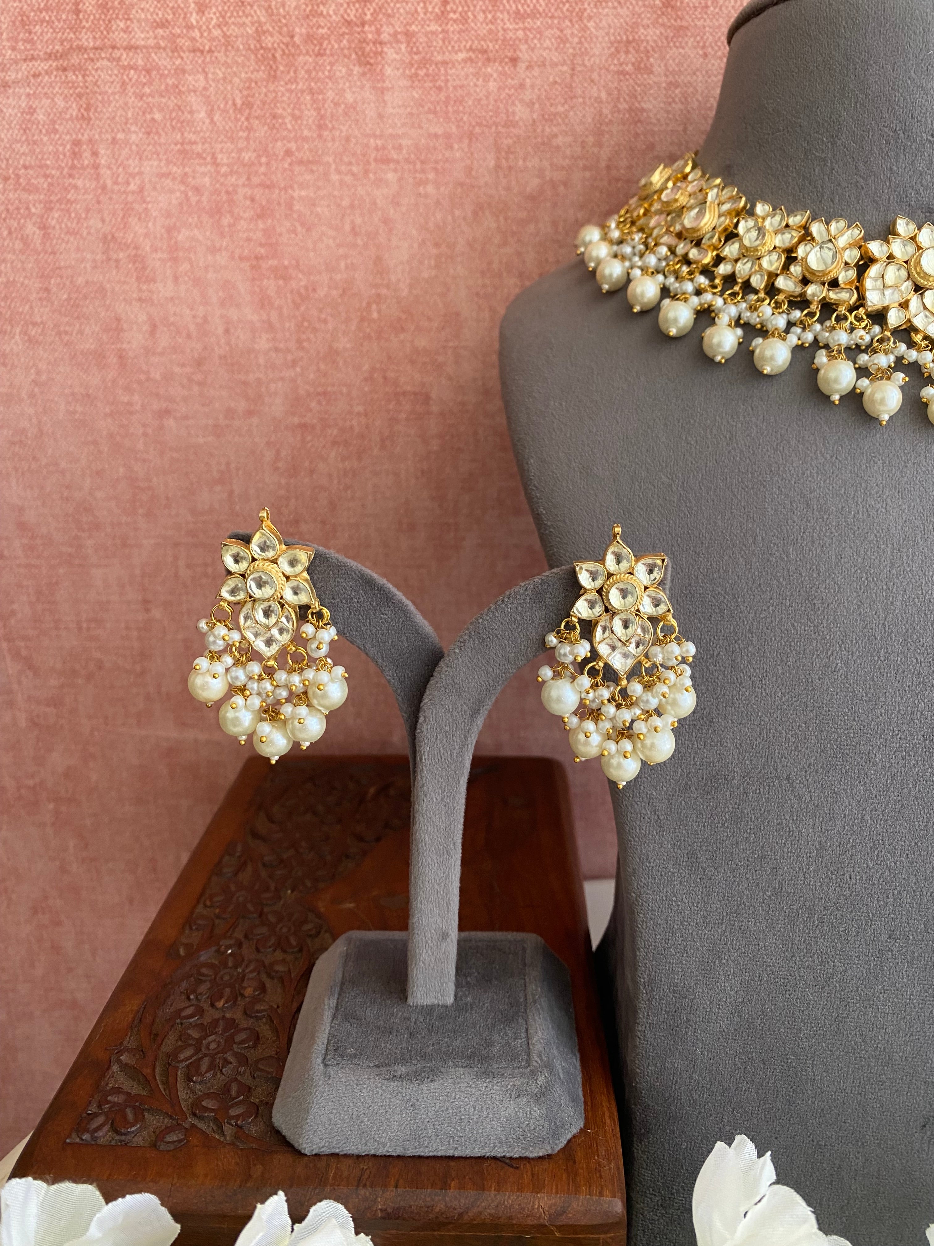 Kundan Gold plated Necklace Set
