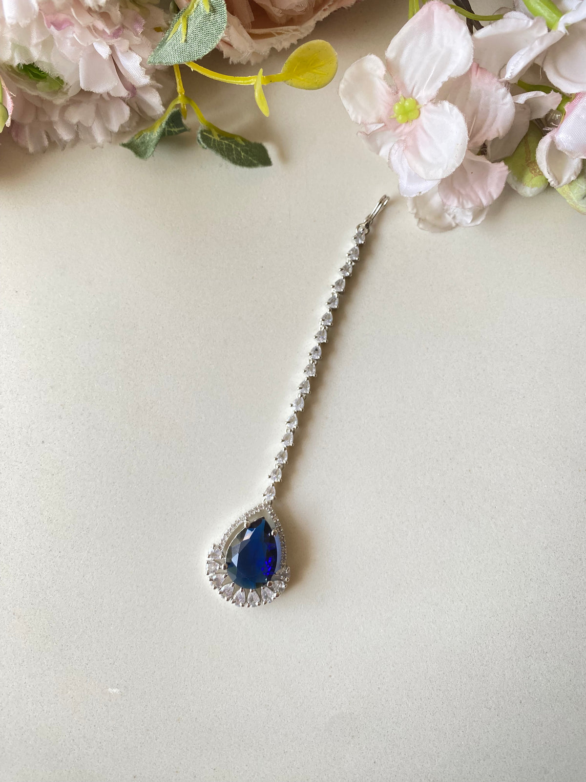 Silver Plated Diamond Tikka