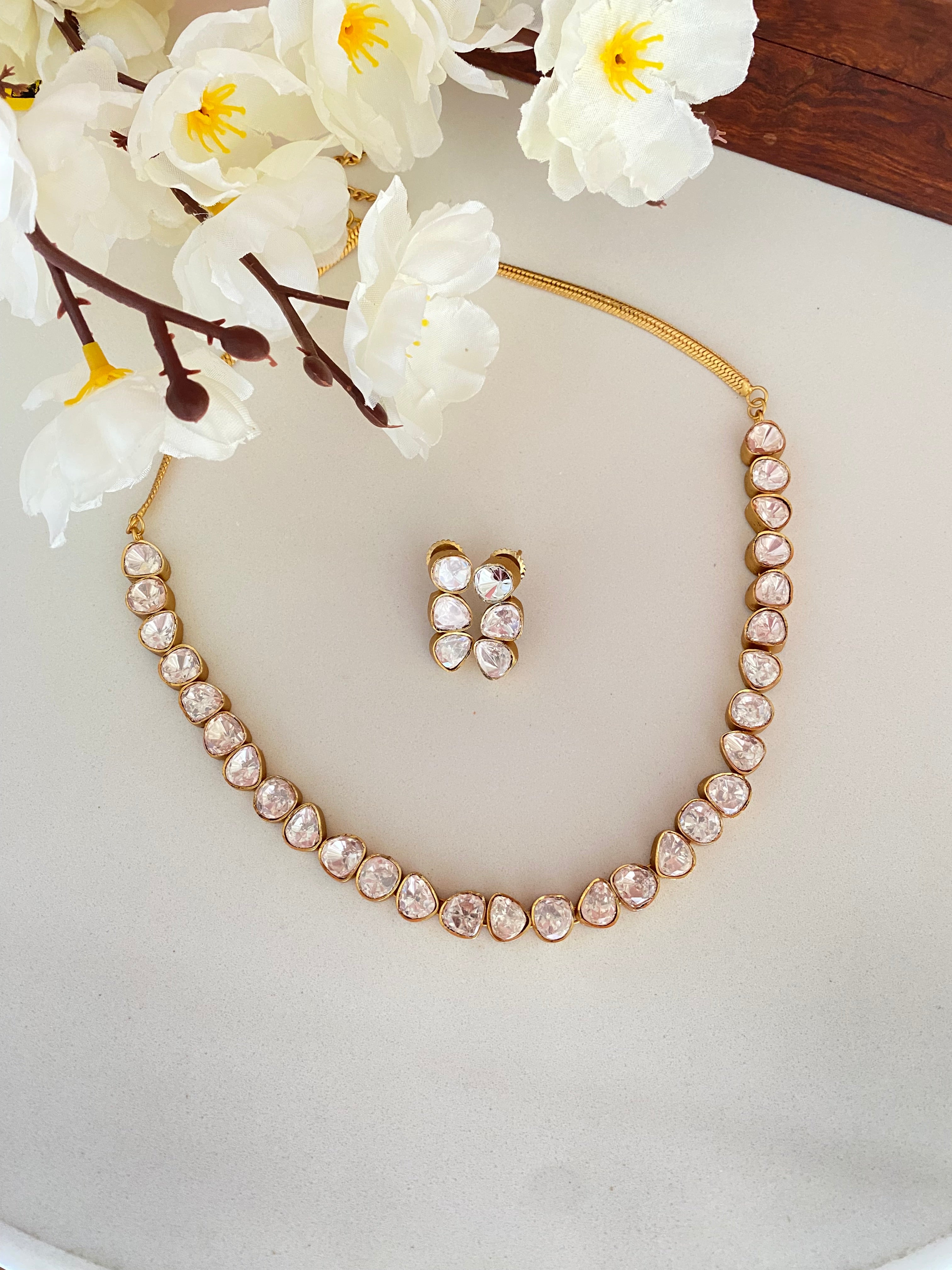 Moissanite Necklace set