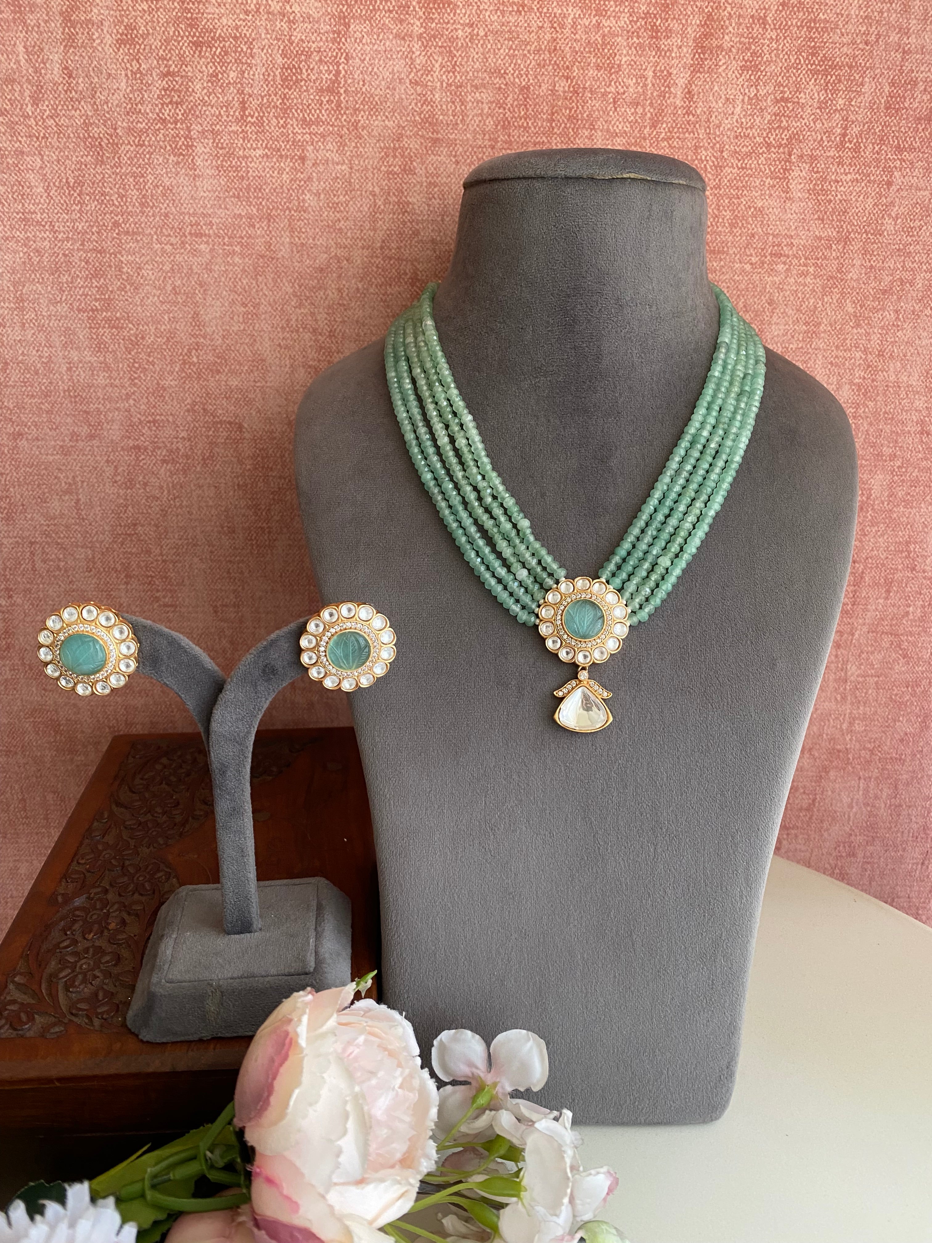 Moissanite Necklace Set