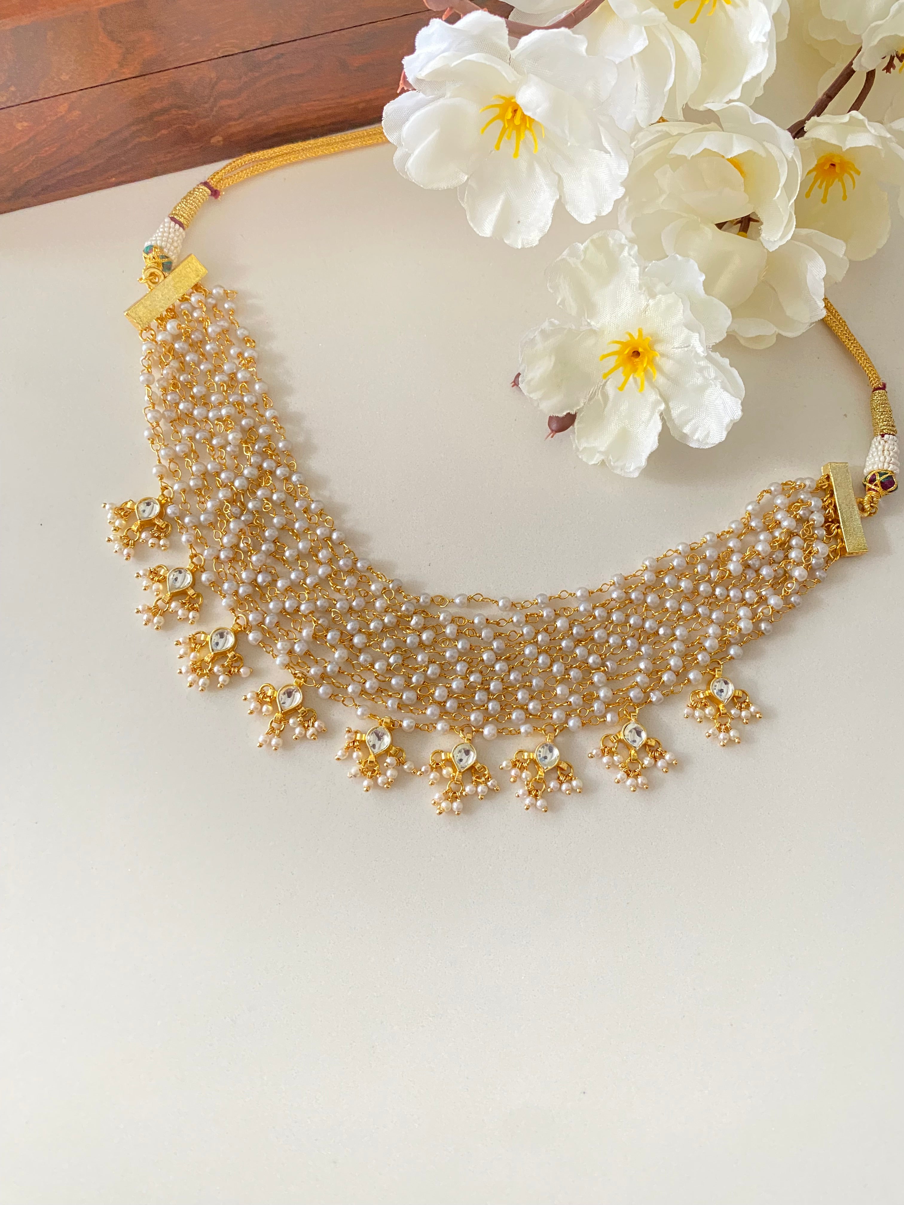 Gold plated Kundan choker