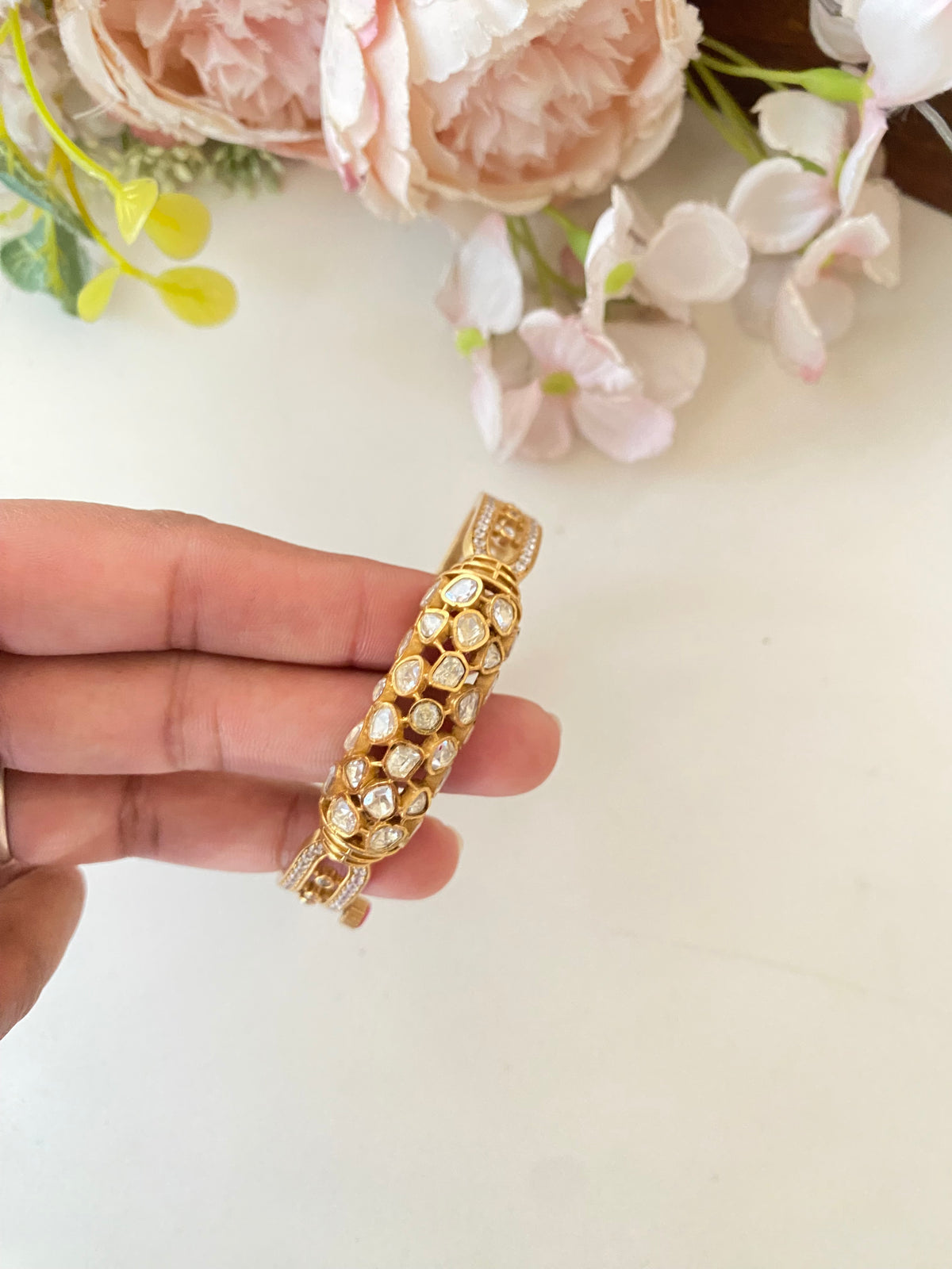 Gold plated Moissanite Bracelet