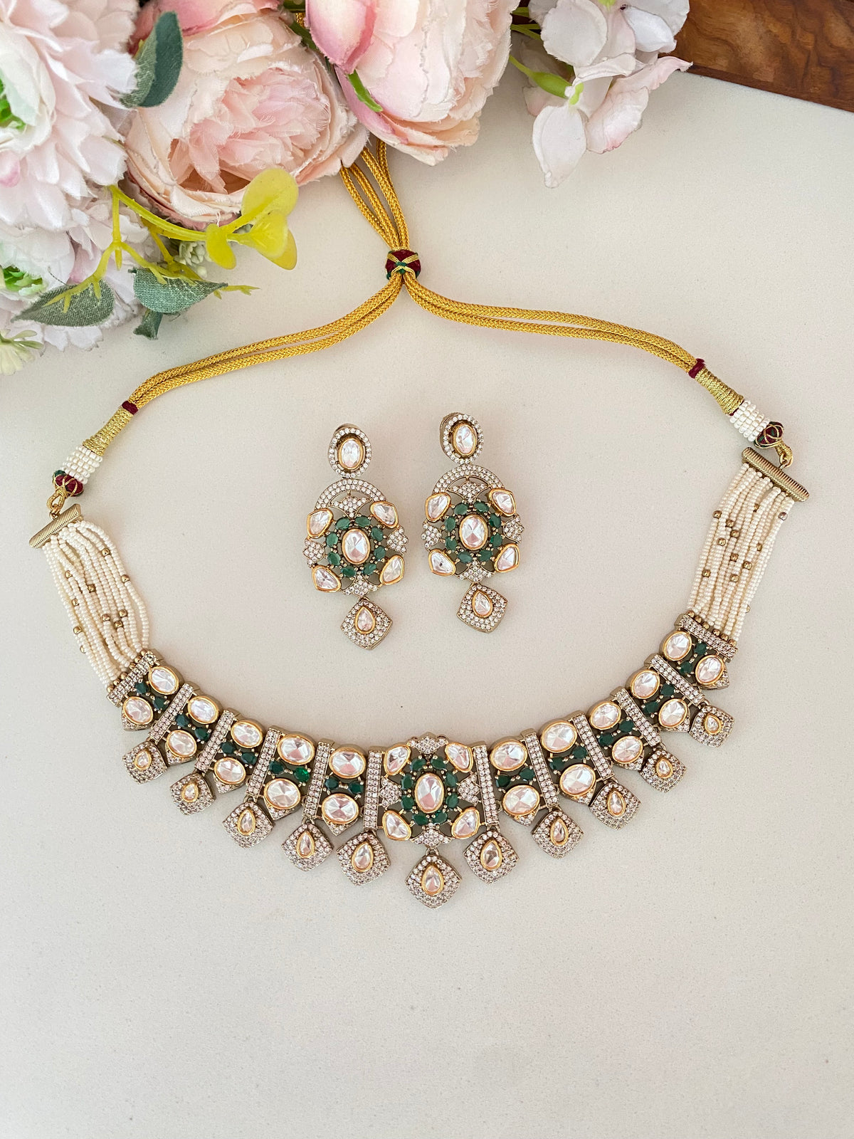 Moissanite choker set