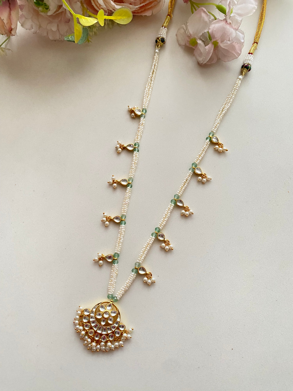 Gold Plated Kundan Long set