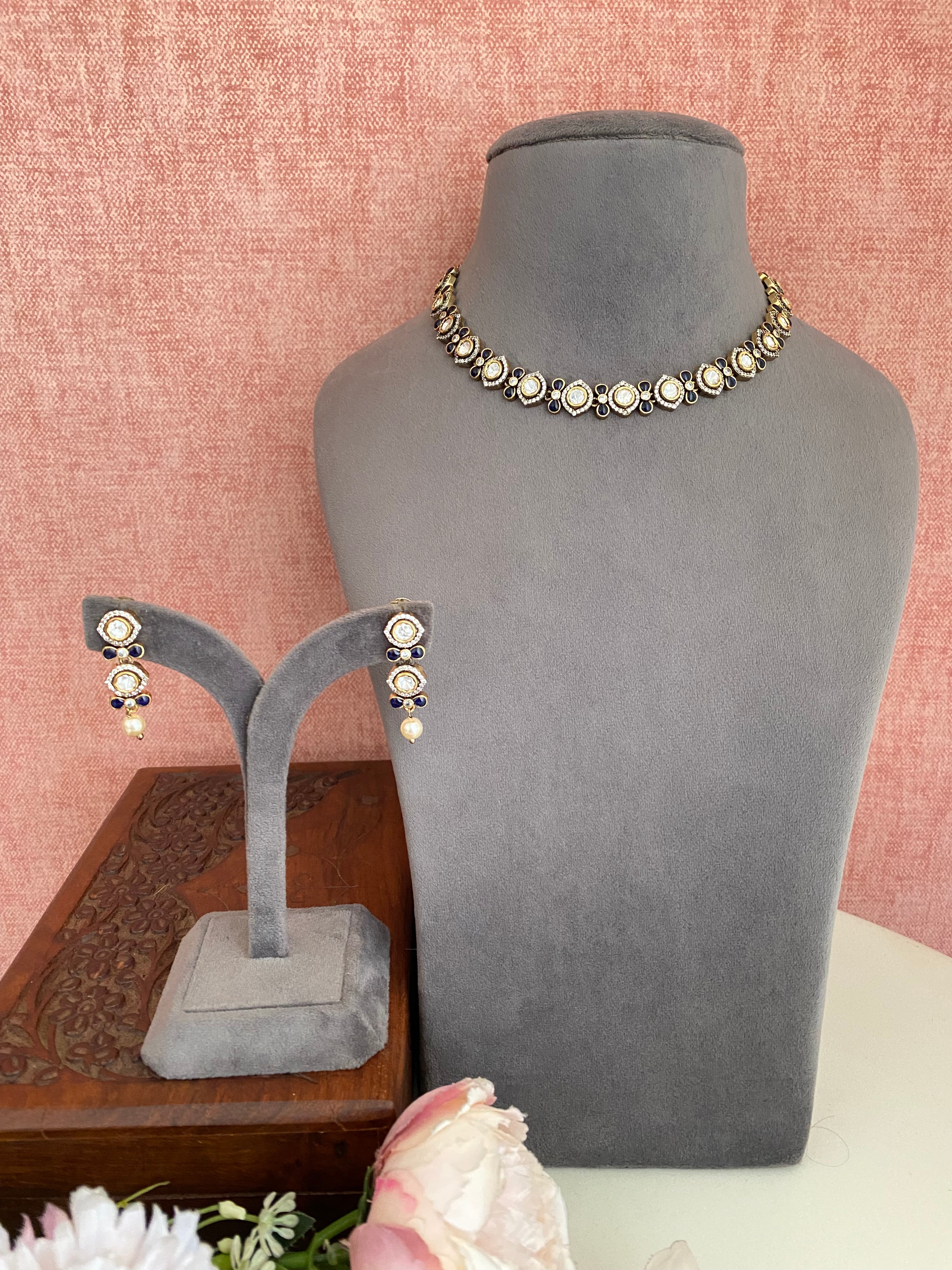 Moissanite Choker Set