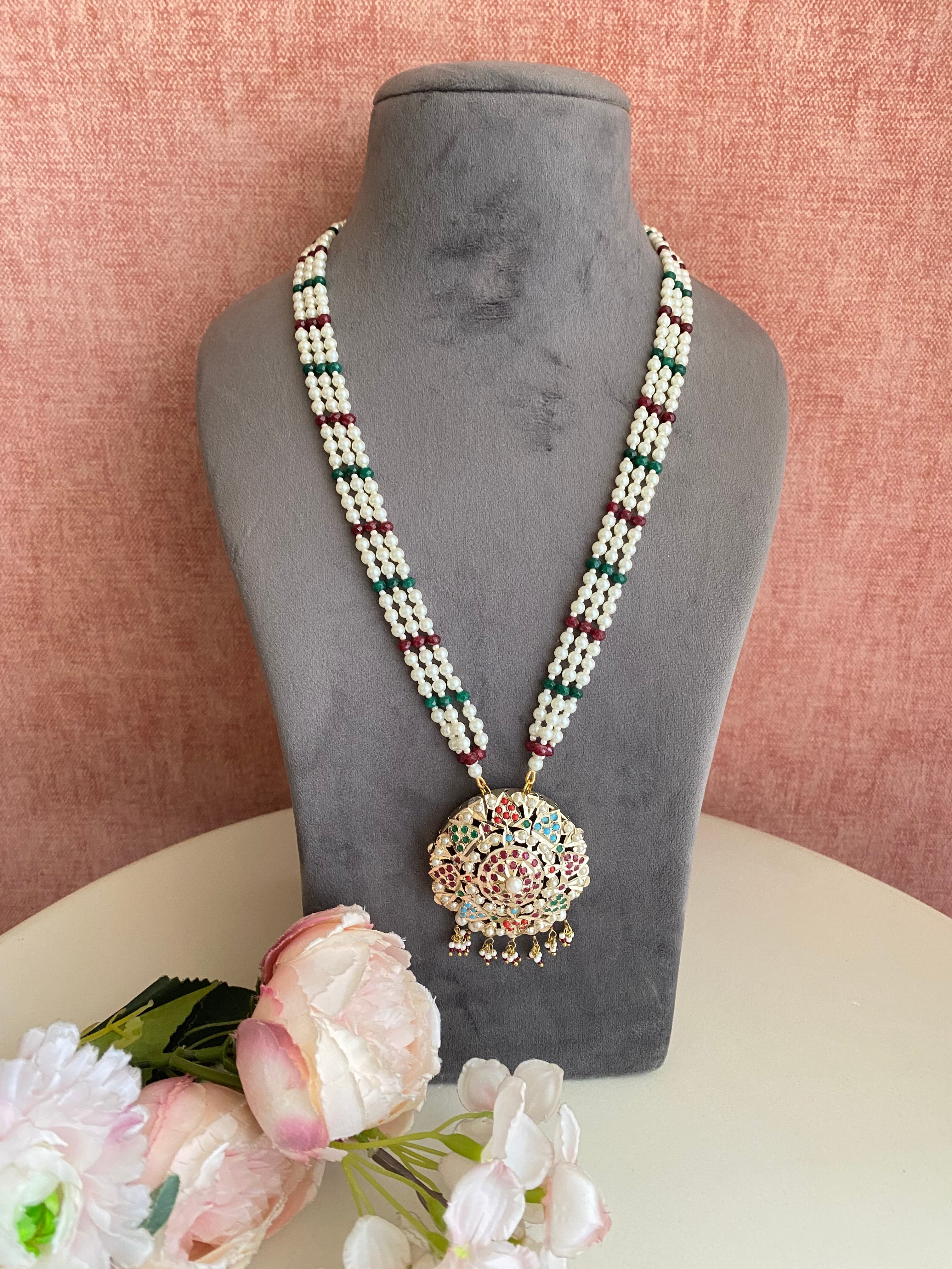 Amritsari Jadau Long Multi pendent