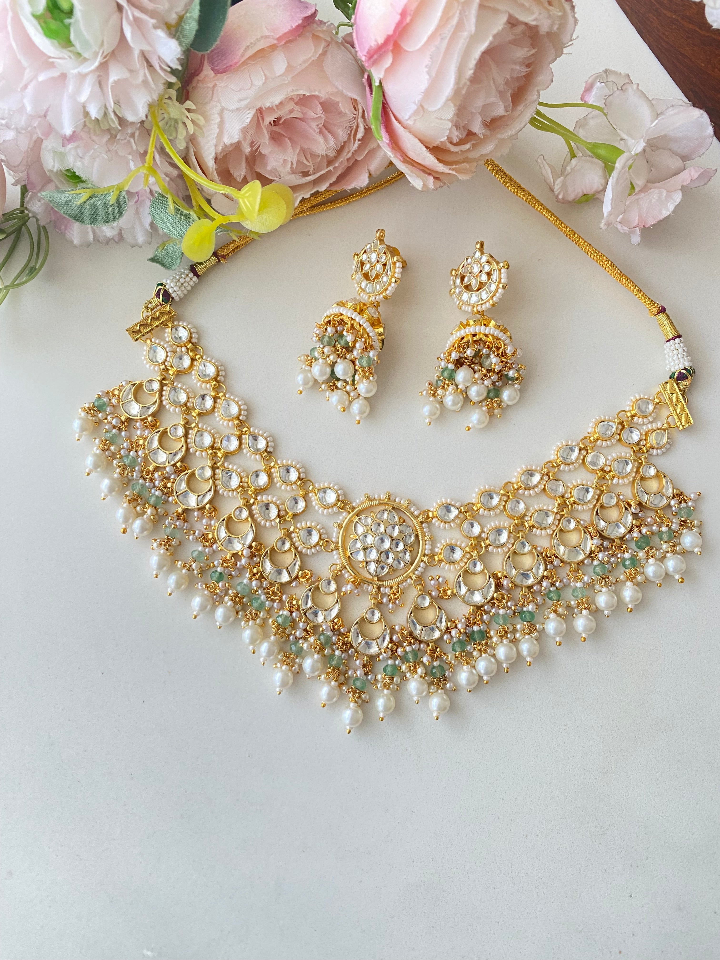 Multi Color Kundan Necklace Set