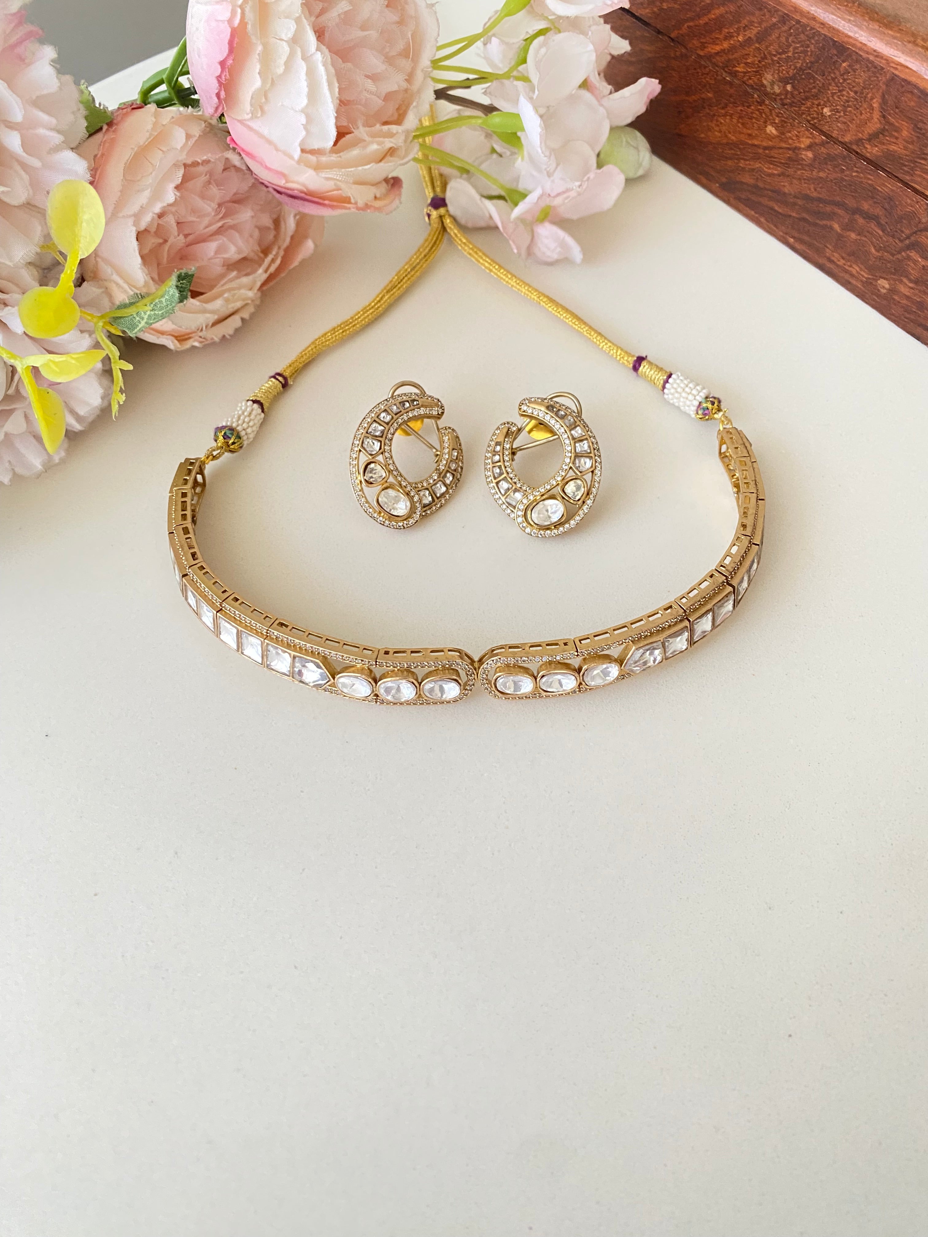 Gold plated choker Set