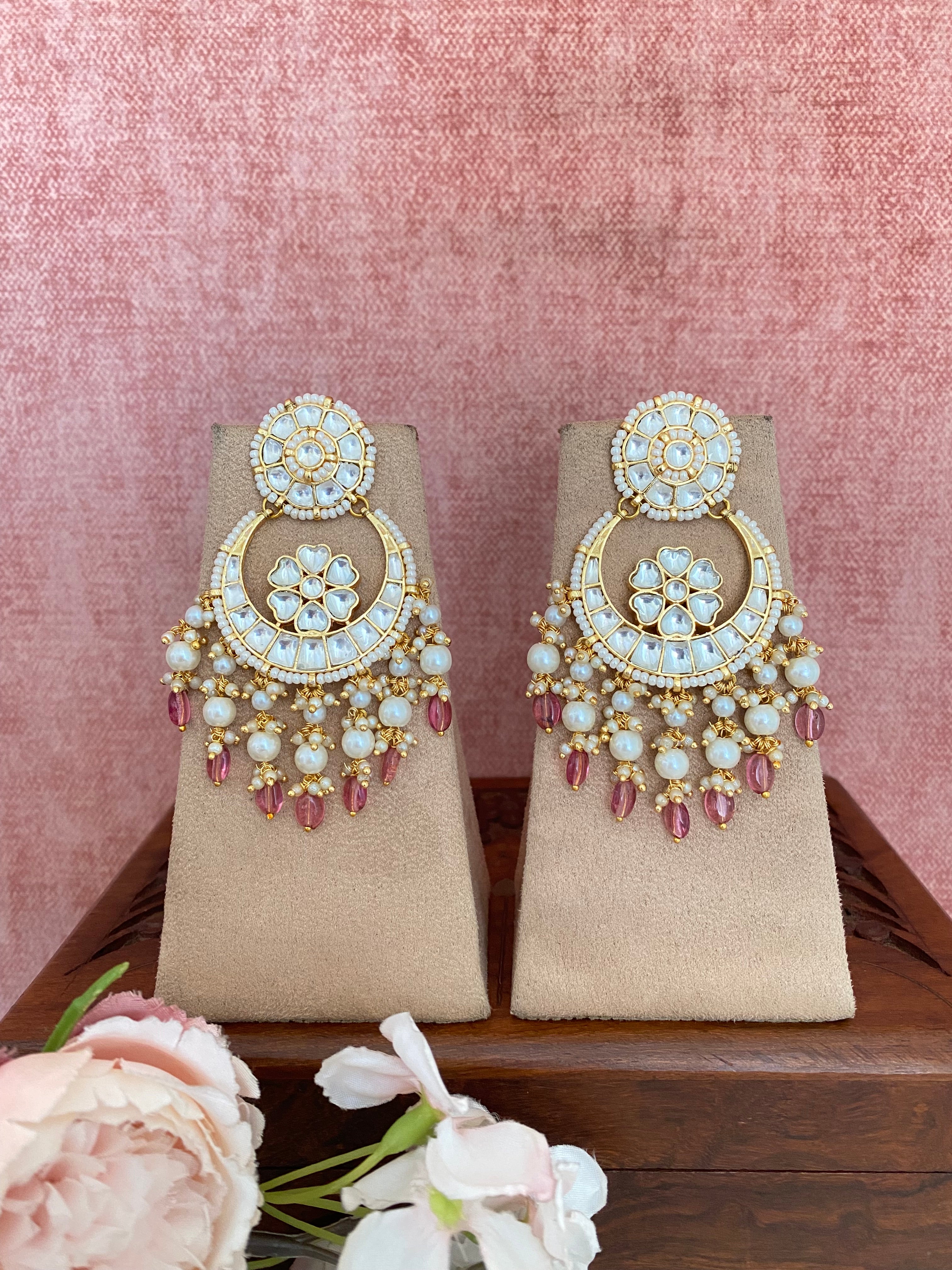 Chandbaali Kundan earring