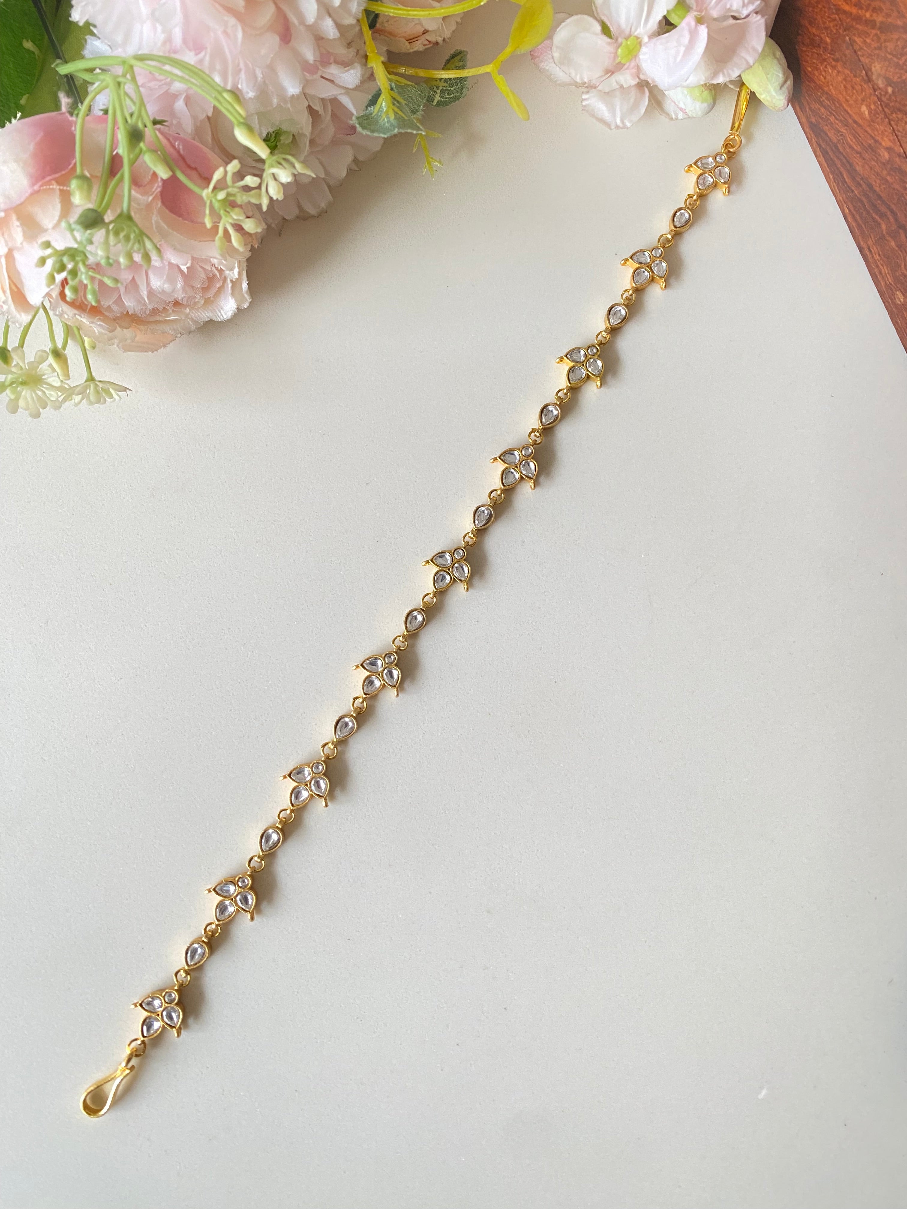 Gold plated Kundan sheeshphool