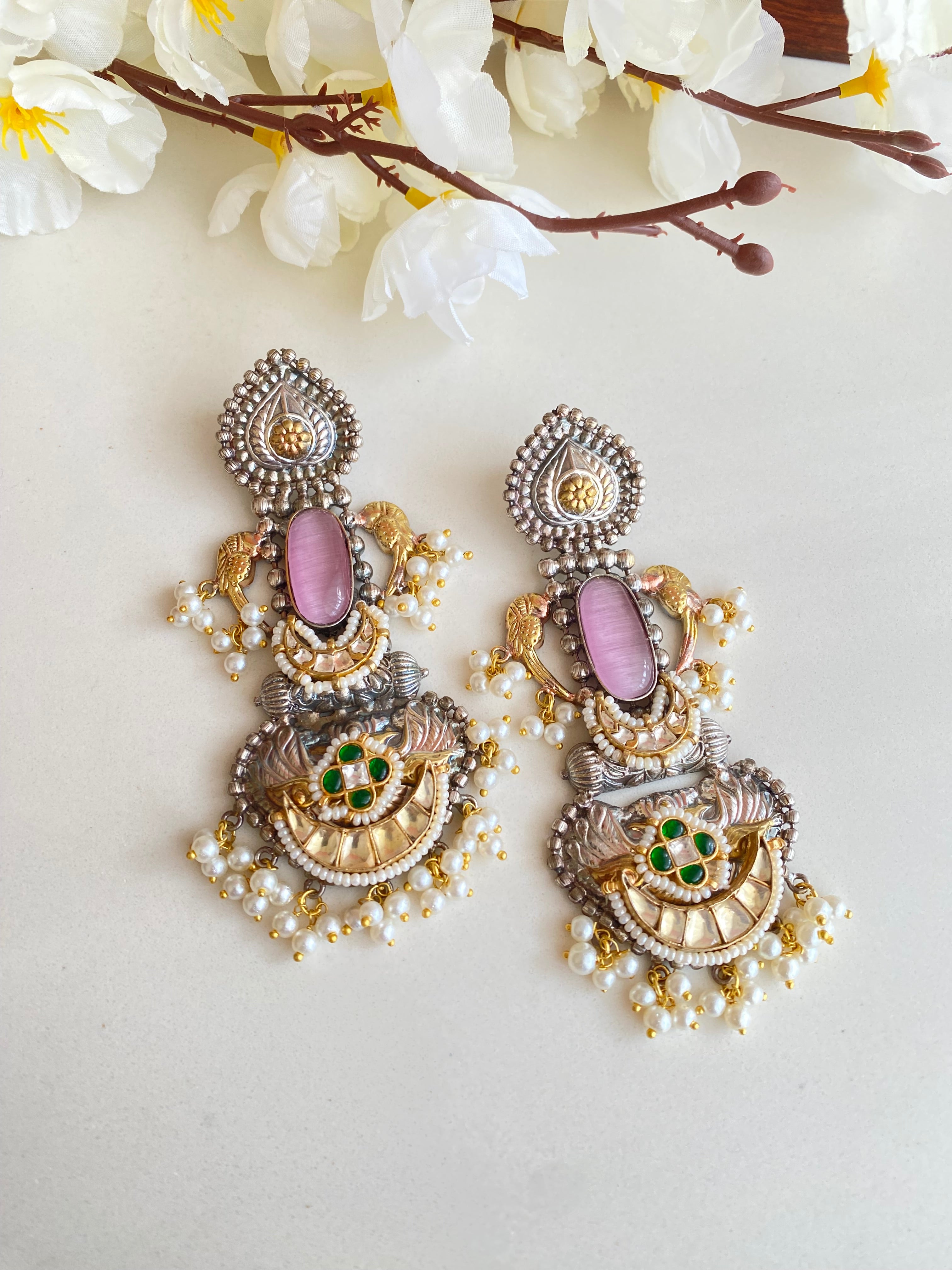 Oxidised Earring
