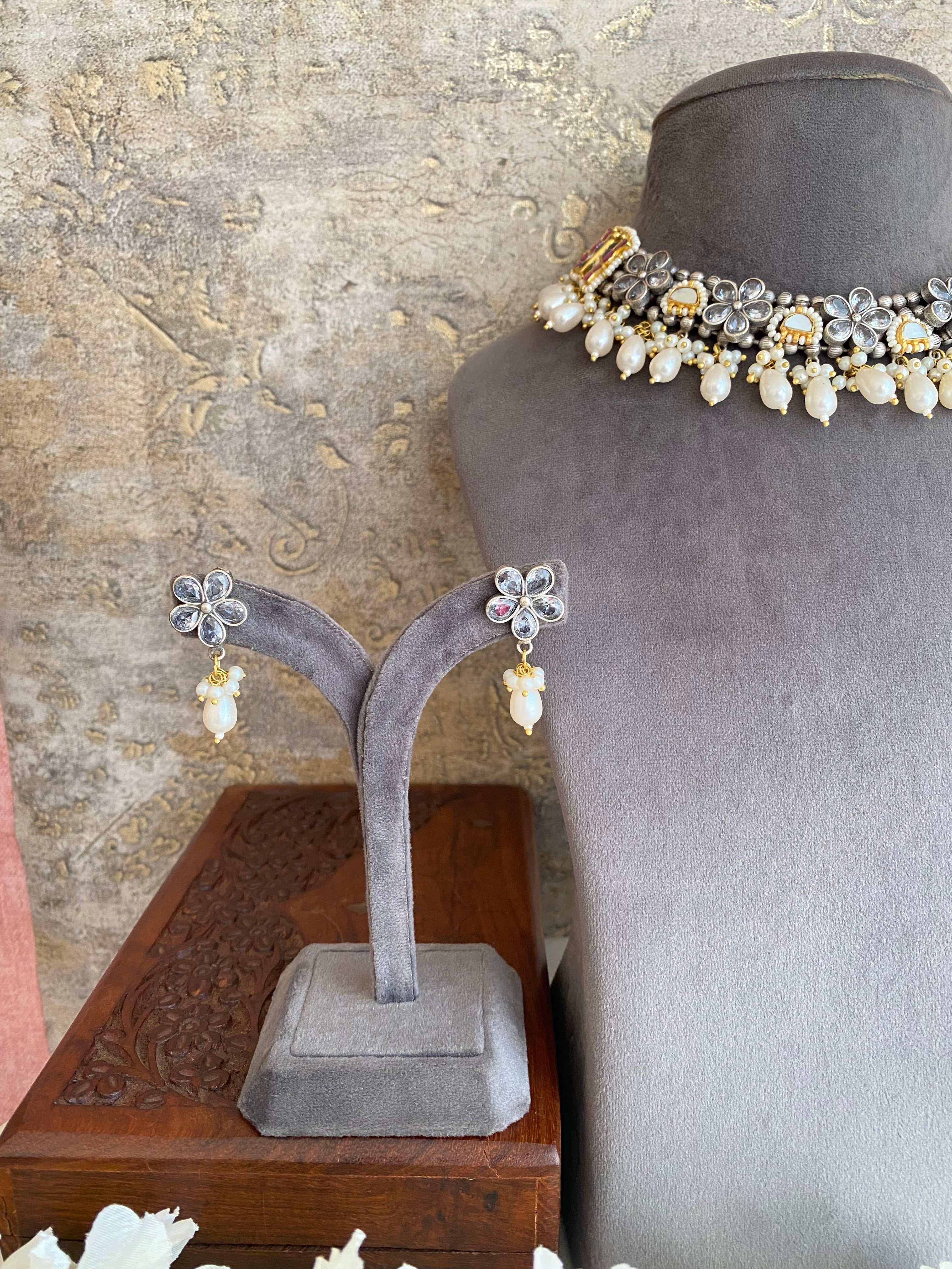 Oxidised necklace set
