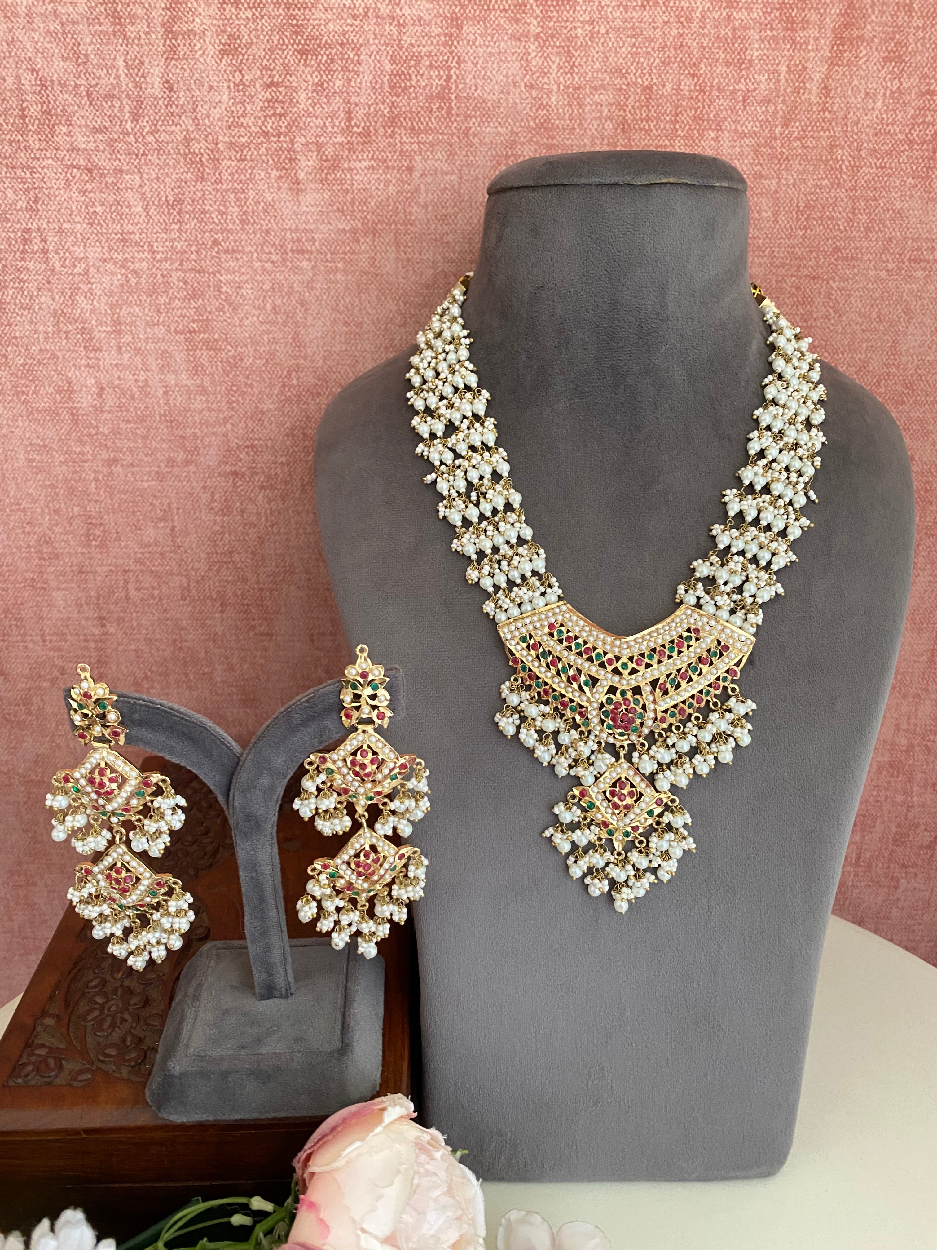 Amritsari Jadau Multi Necklace Set