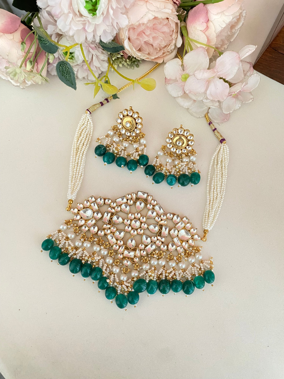 Gold plated Kundan Choker set