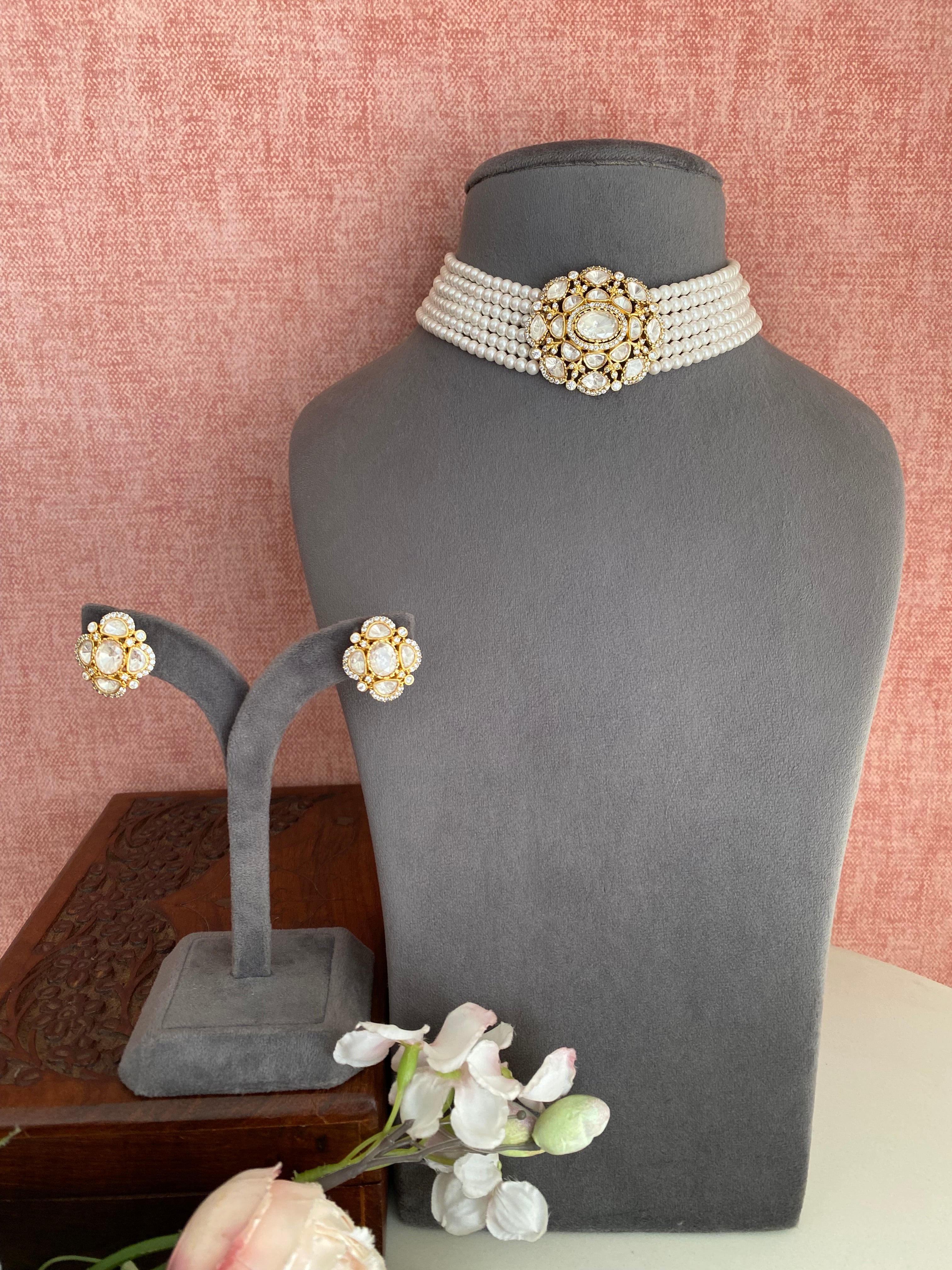 Moissanite Choker Set