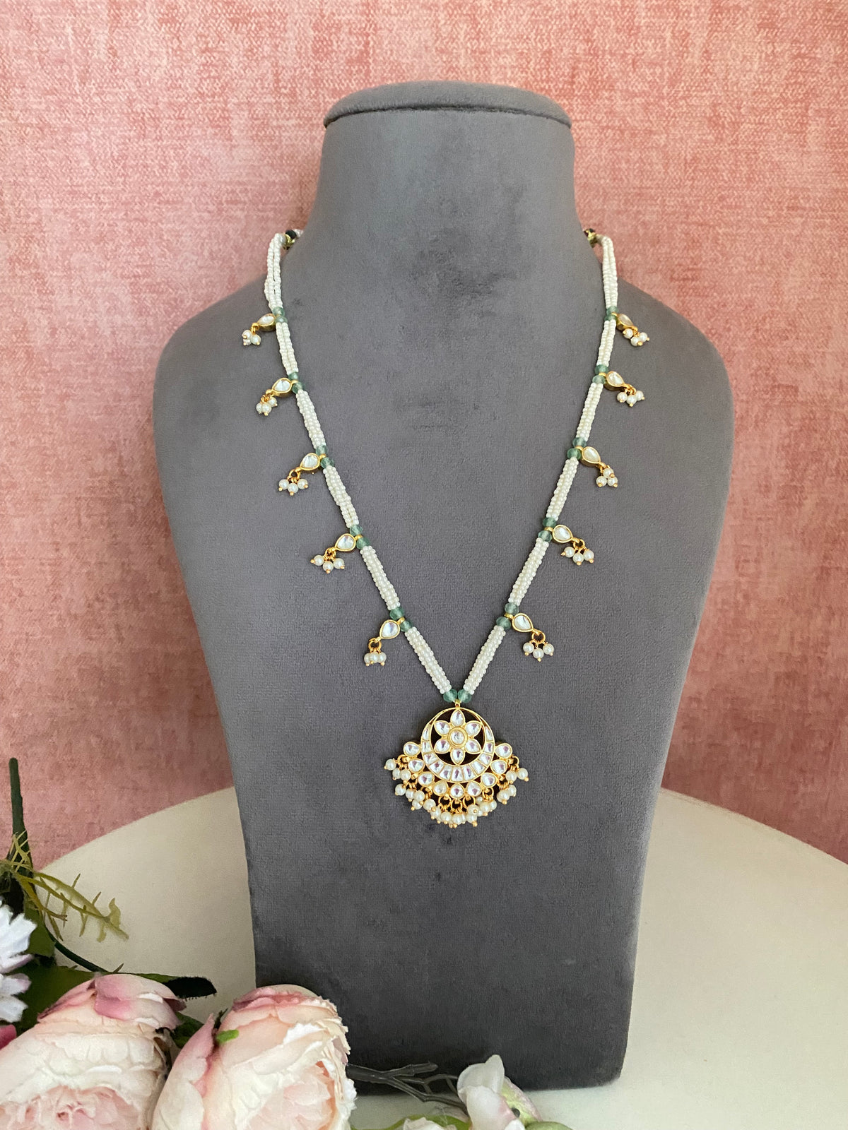 Gold Plated Kundan Long set