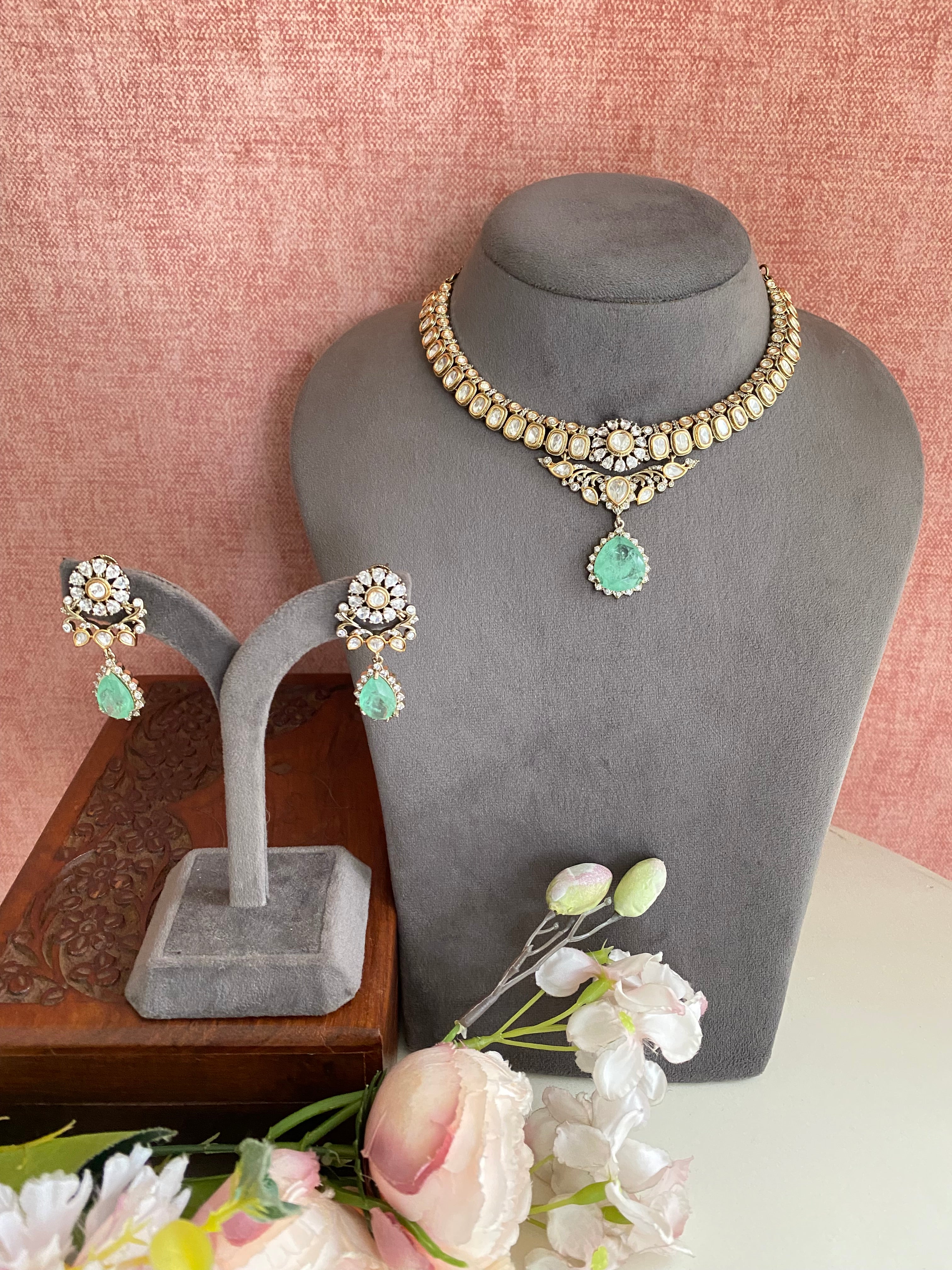 Moissanite Necklace set