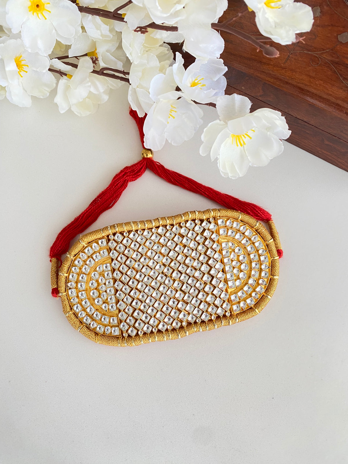 Gold plated Kundan Bajuband