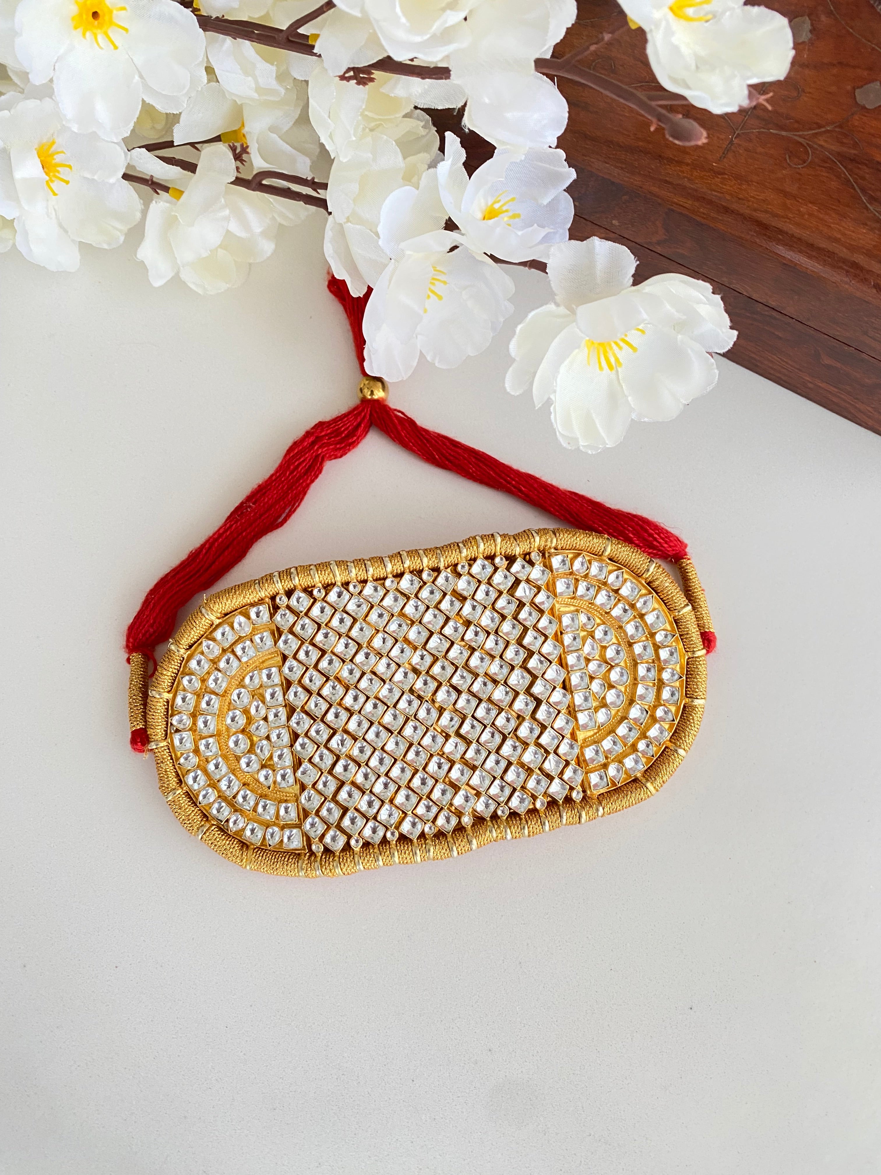 Gold plated Kundan Bajuband