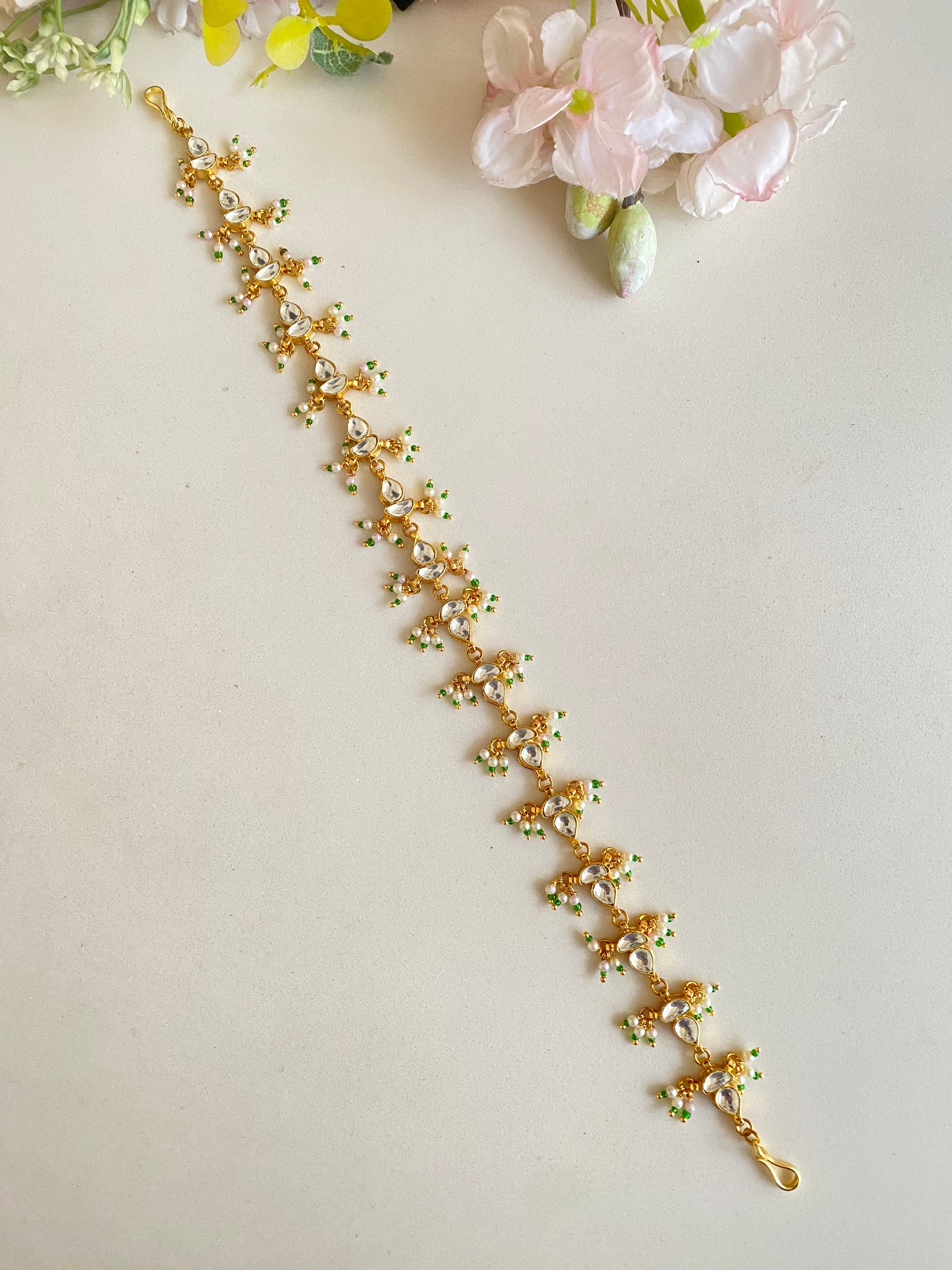 Gold plated Kundan sheeshphool