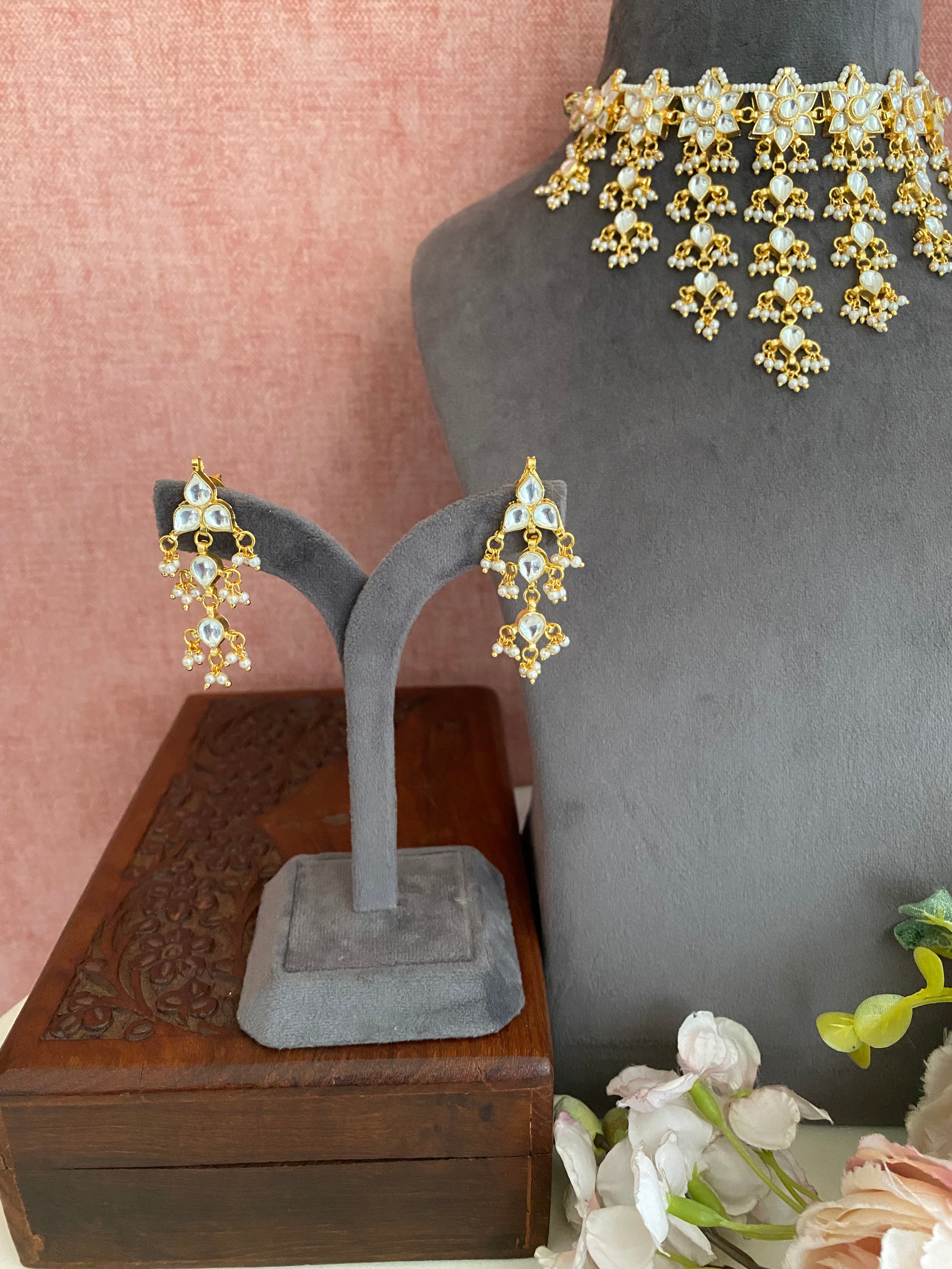 Kundan Gold plated Necklace Set